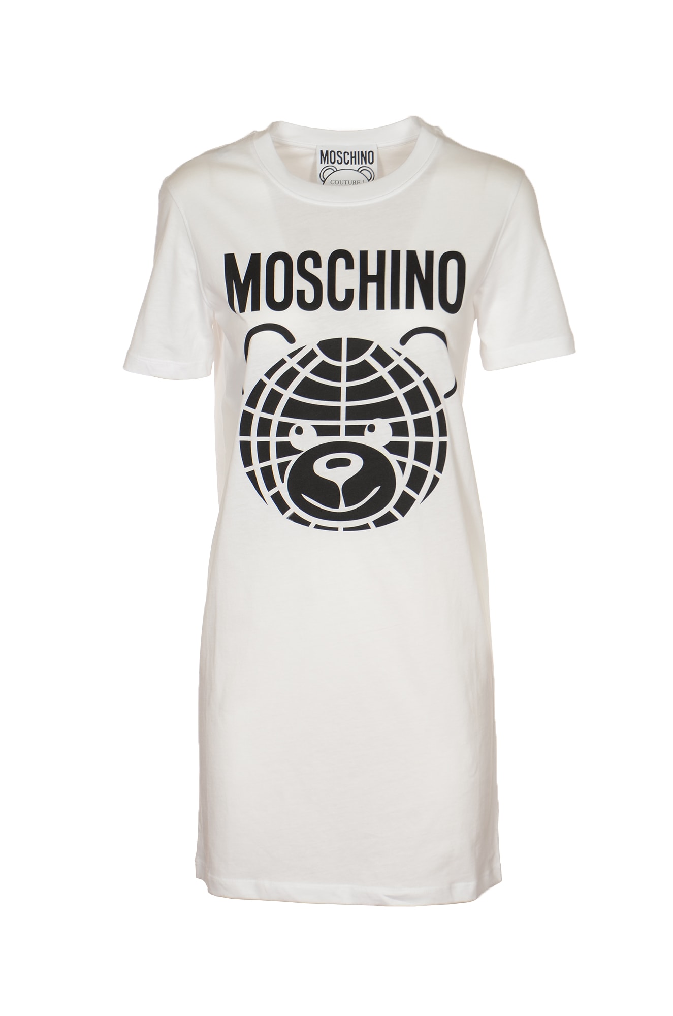 Moschino Bear T-shirt Dress In White | ModeSens