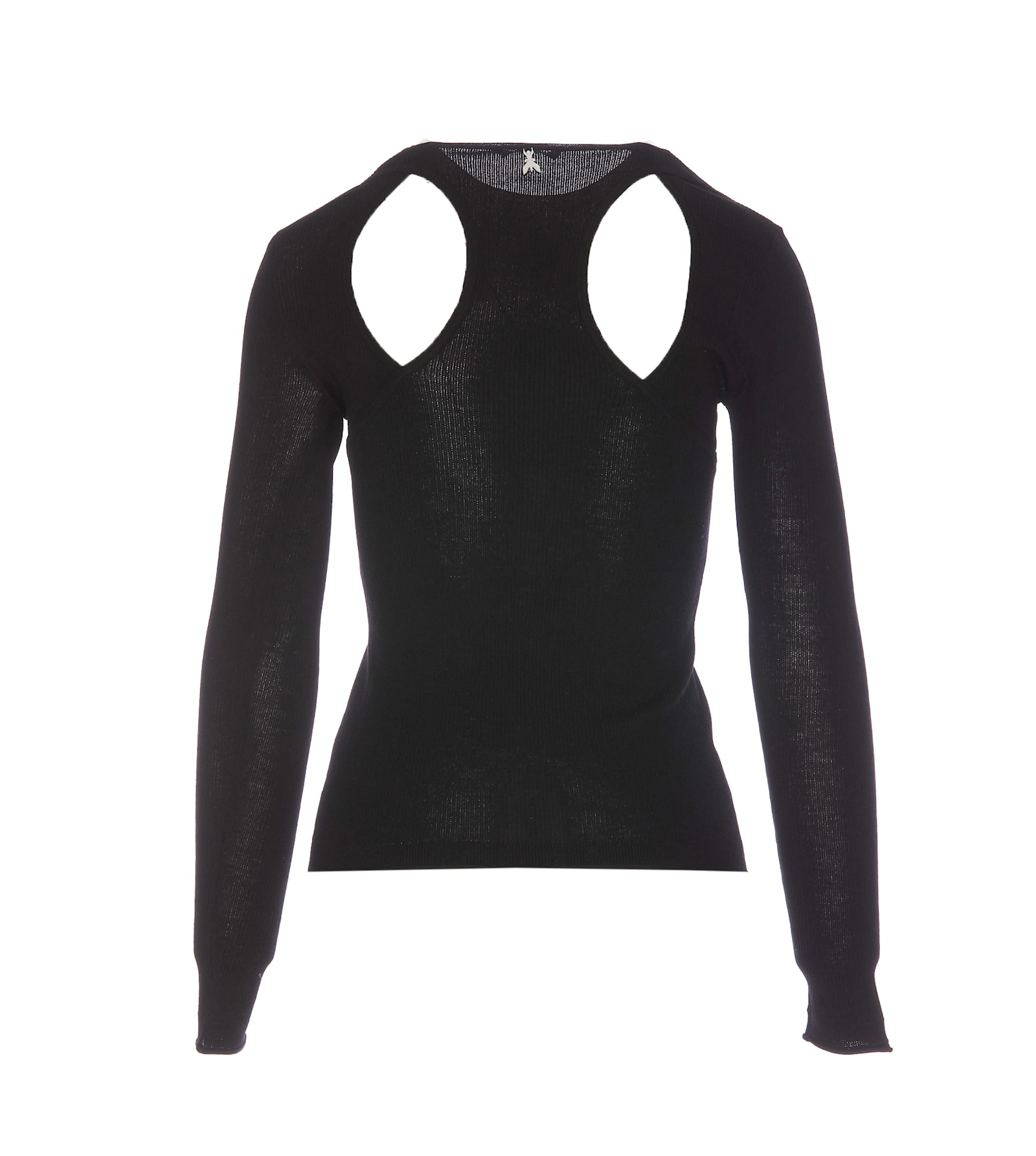 Shop Patrizia Pepe Slim Fit Sweater In Black