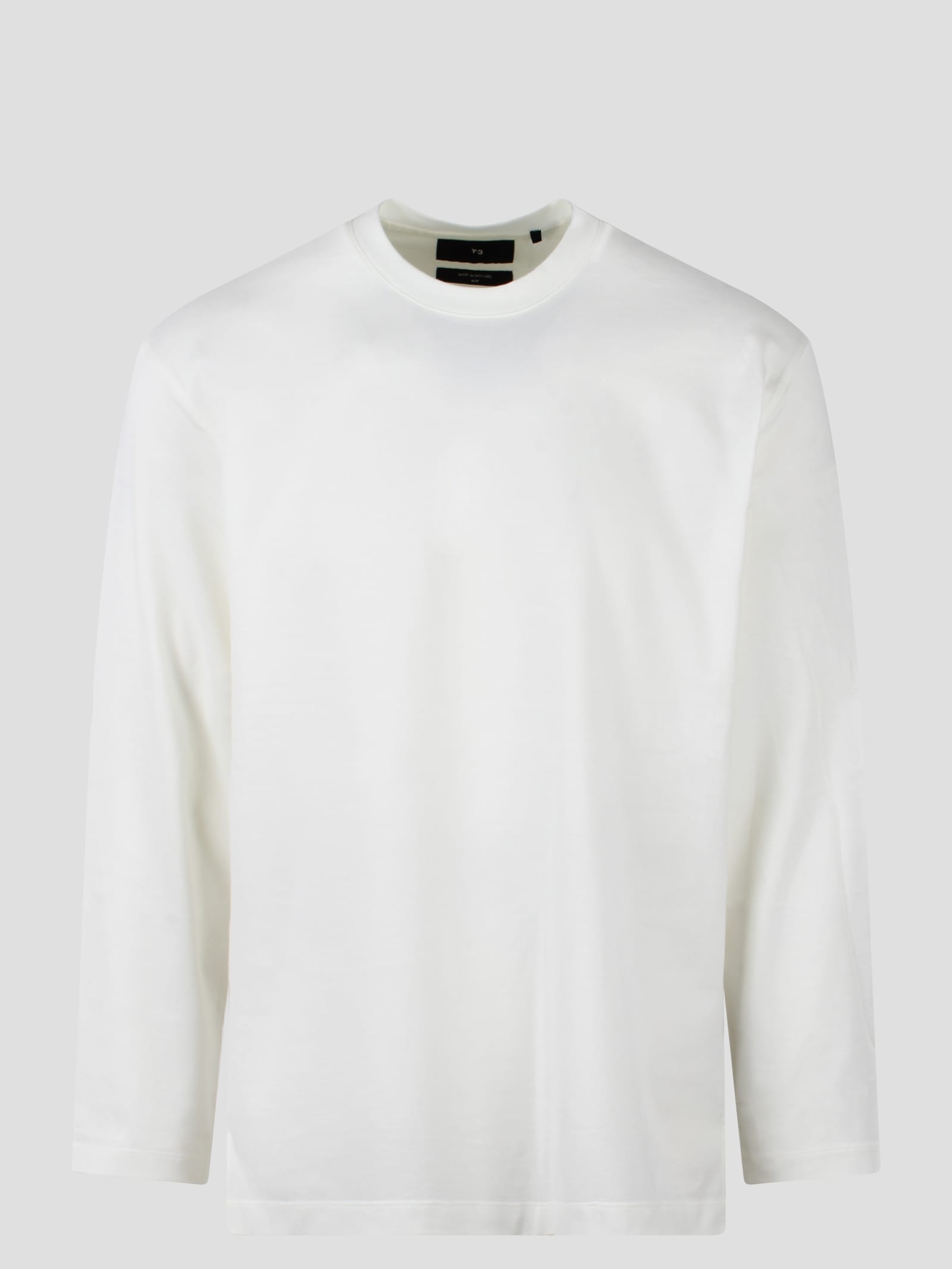 Y-3 Ls Tee In Off White