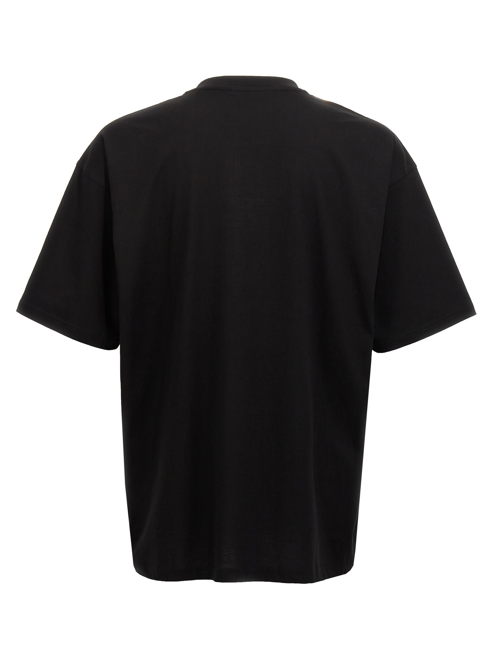 Diesel 't-boxt-od' Black Crewneck T-shirt With D Logo On The Front In Black