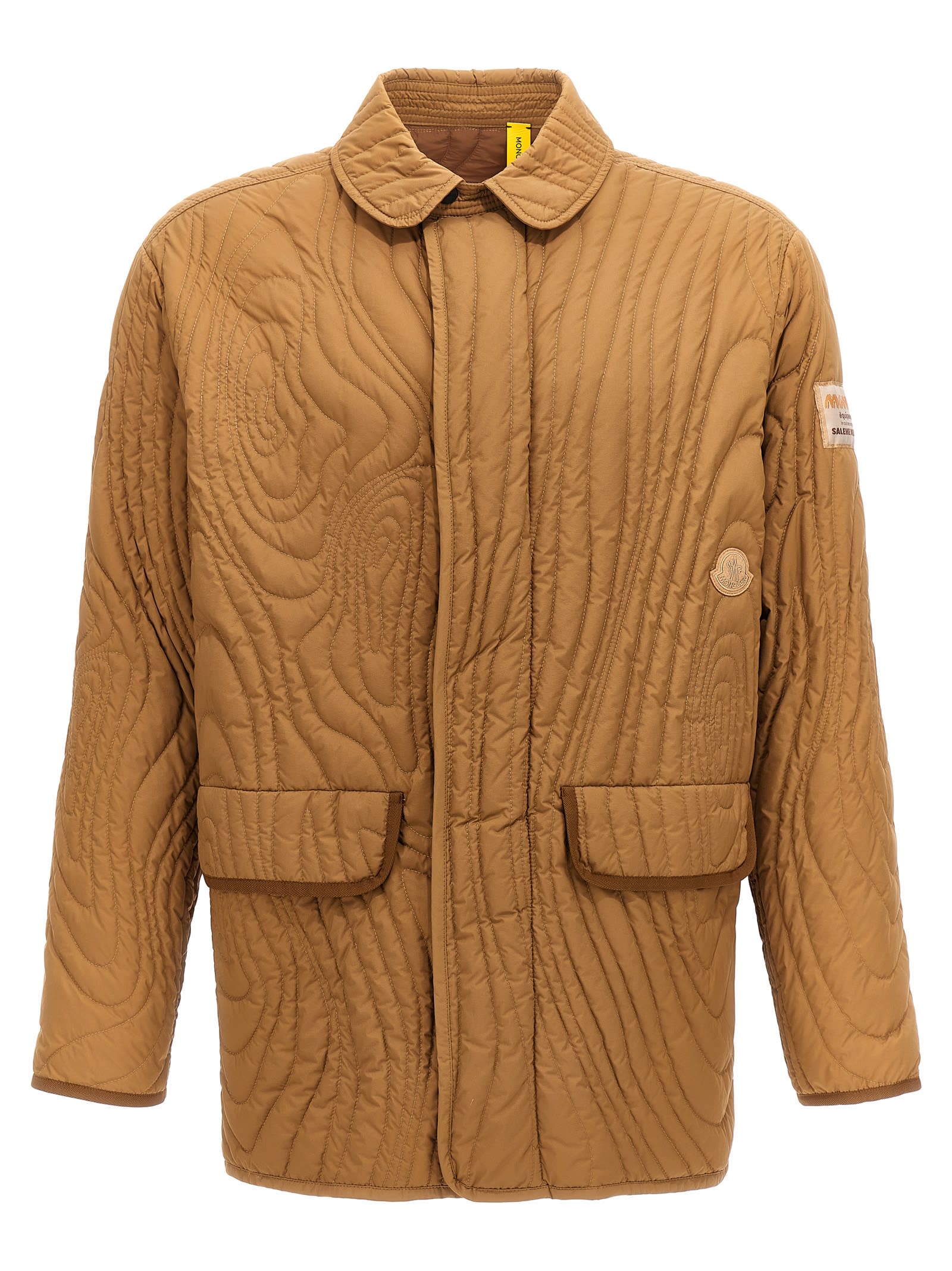 Shop Moncler Genius X Salehe Bembury Harter Jacket In Brown