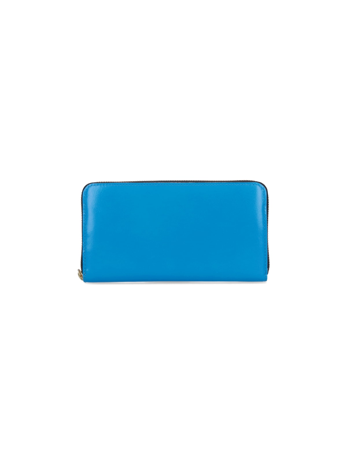 Shop Comme Des Garçons Super Fluo Zipper Wallet In Blue