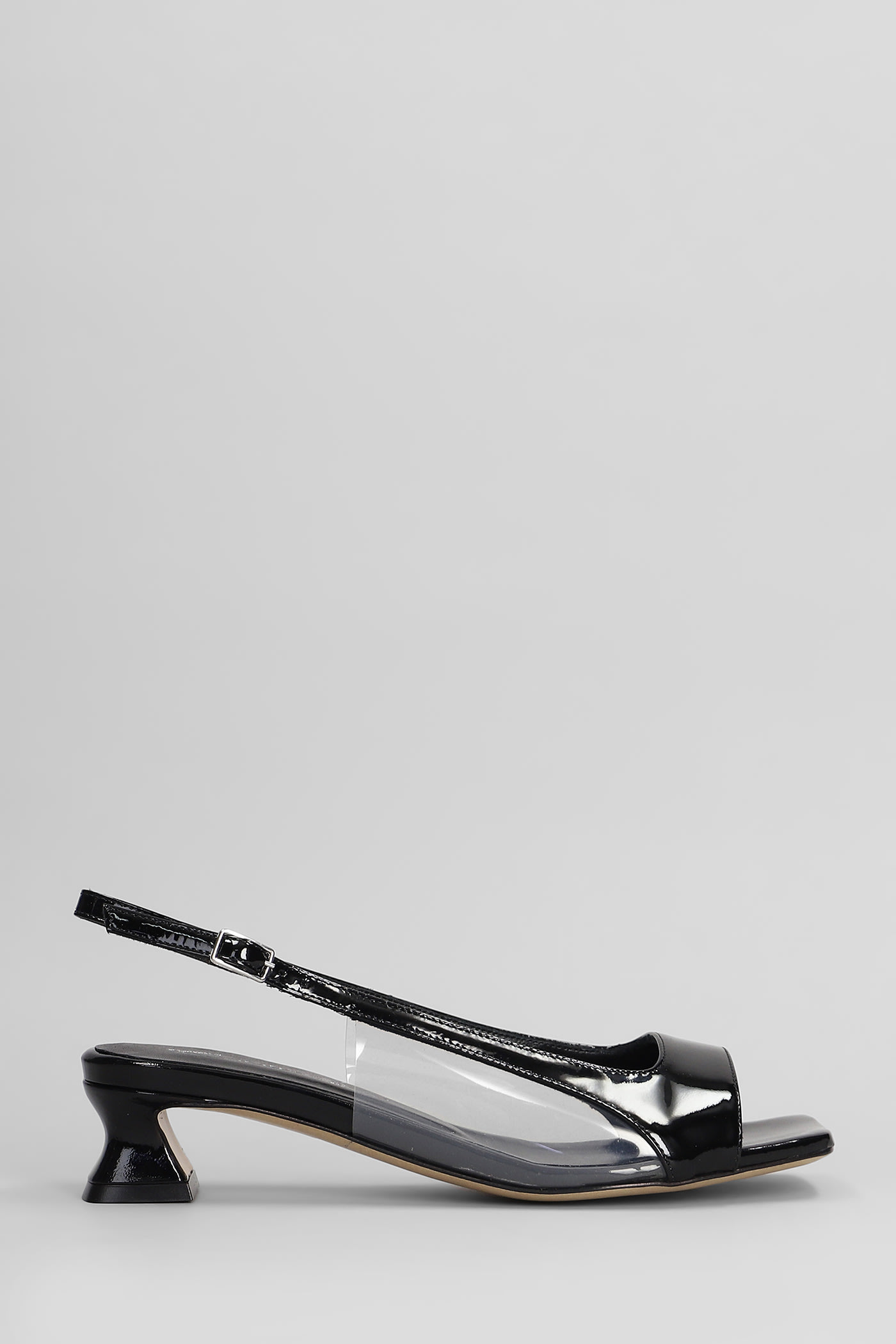 Sandals In Black Patent Leather