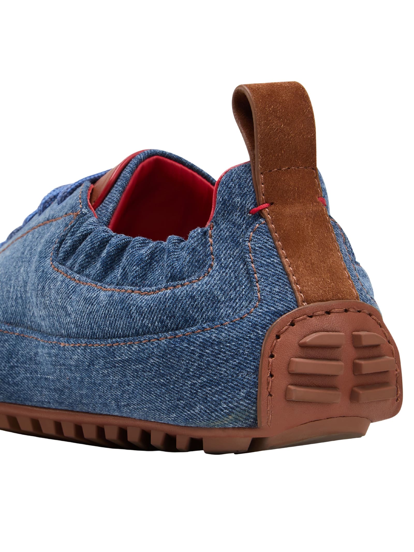 Ferrari Driver Sneakers In Denim In Blue