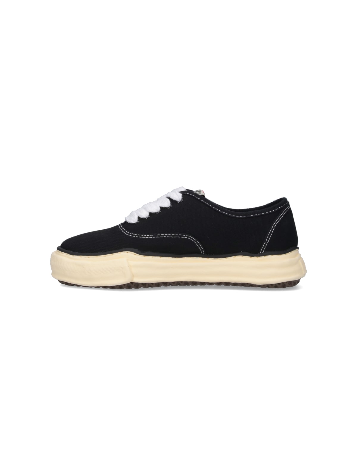 Shop Miharayasuhiro Low Top Sneakers In Black