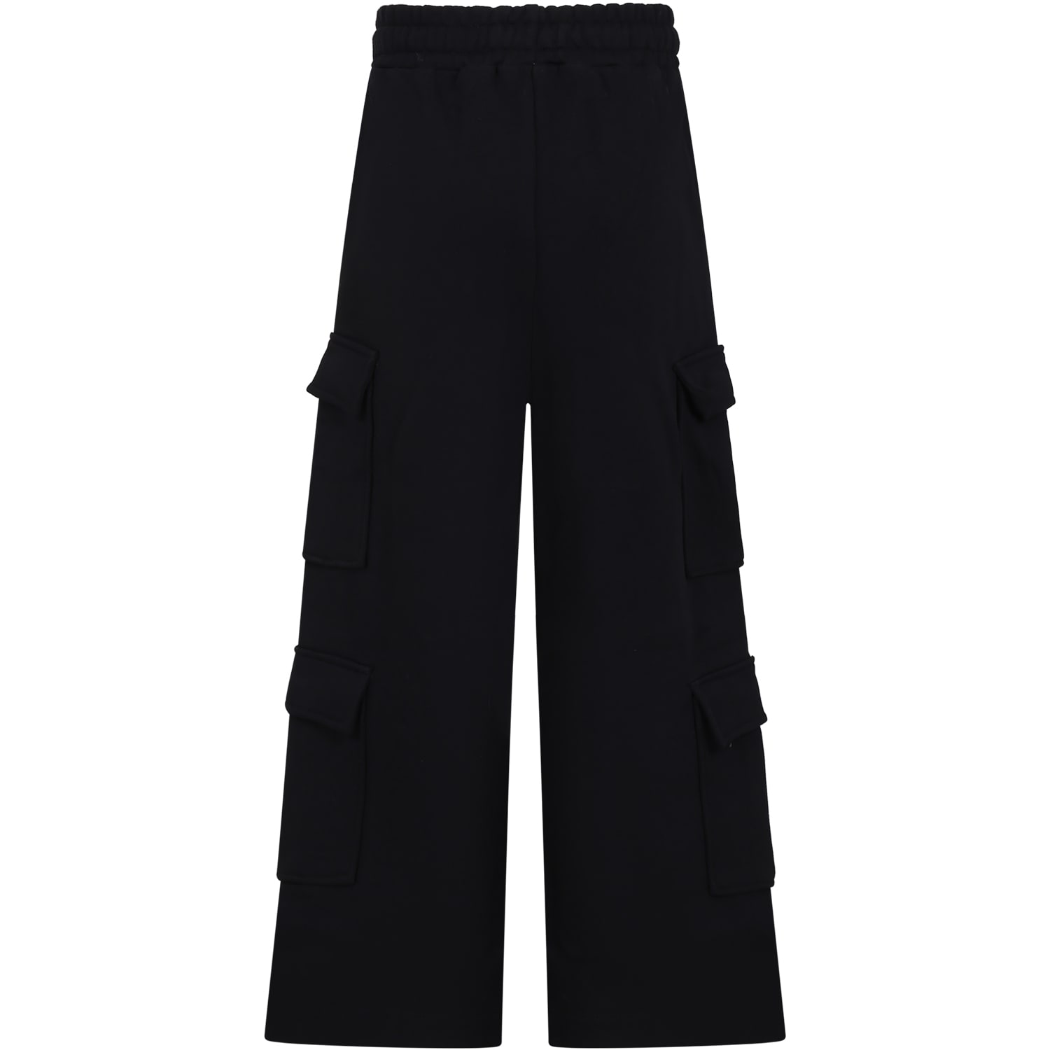 Shop Barrow Black Trousers For Kids With Smiley