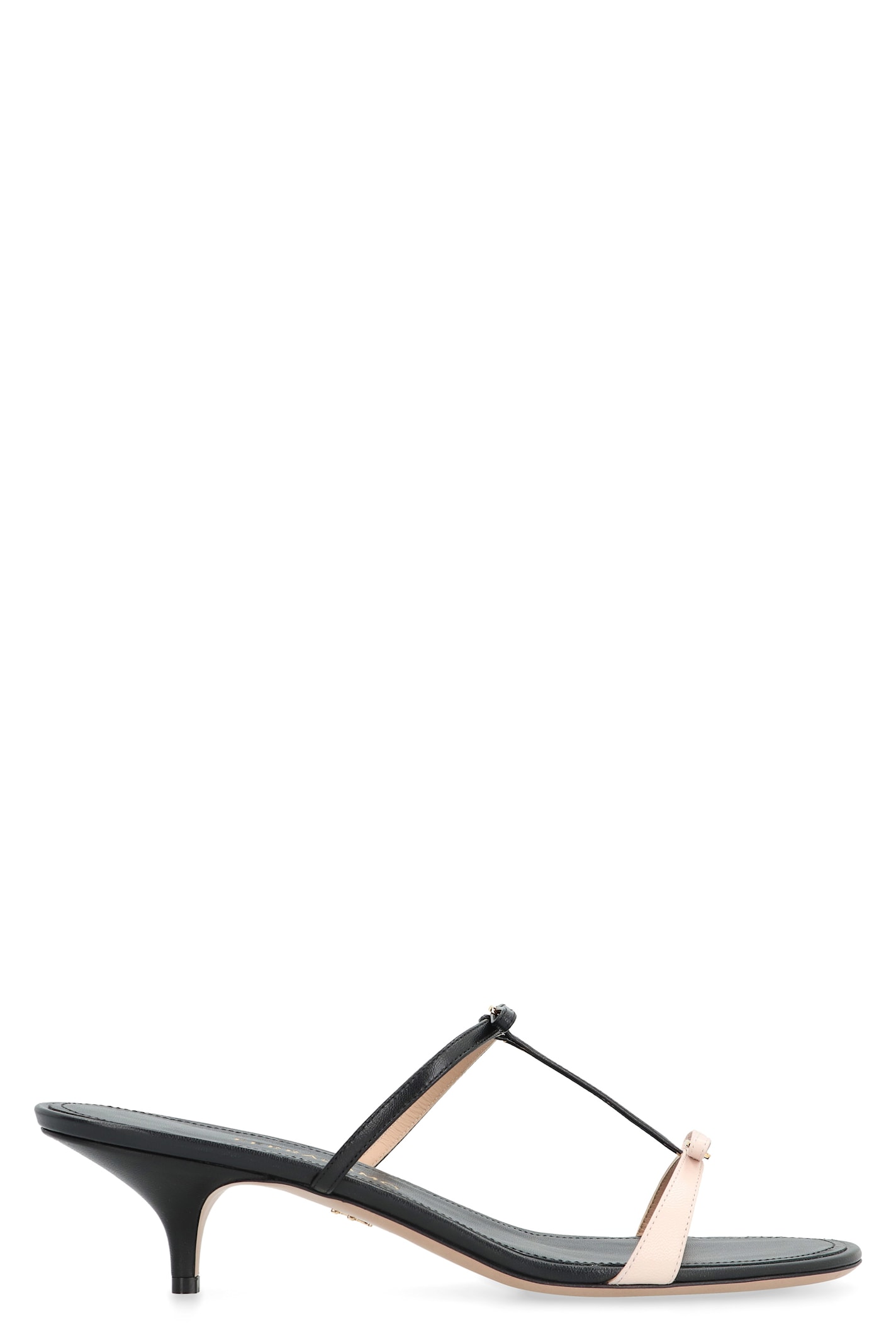 Ferragamo Strappy Kitten-heel Sandals In Black