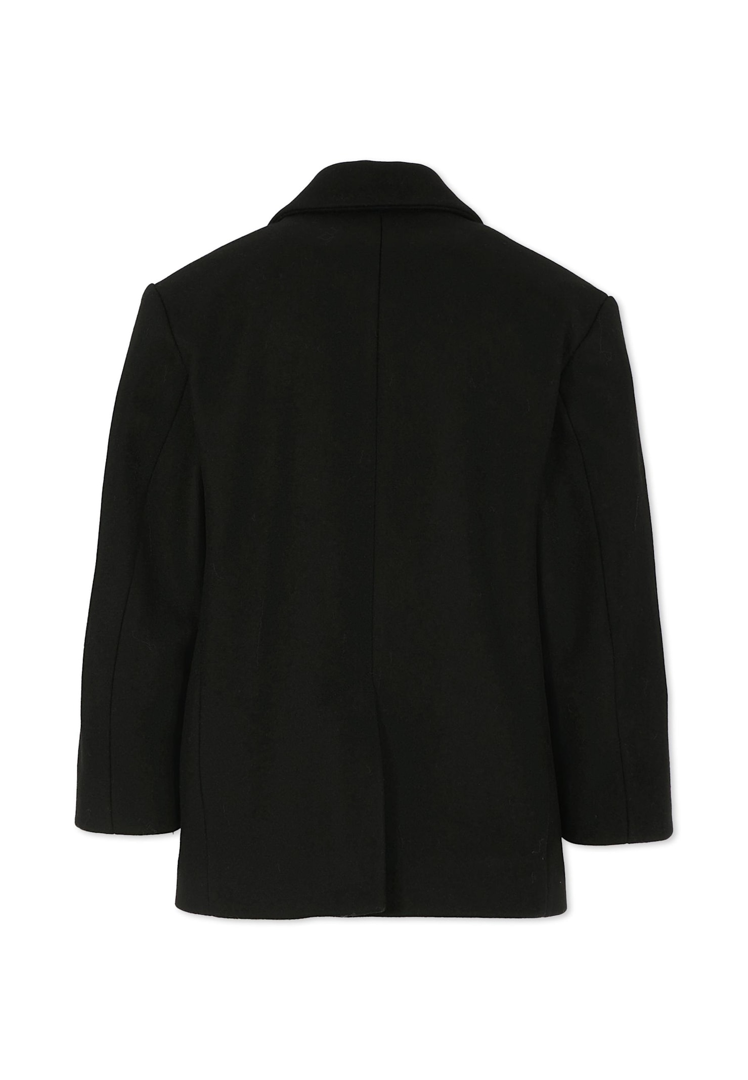 Simonetta Black Jacket For Girl With Bows In Black