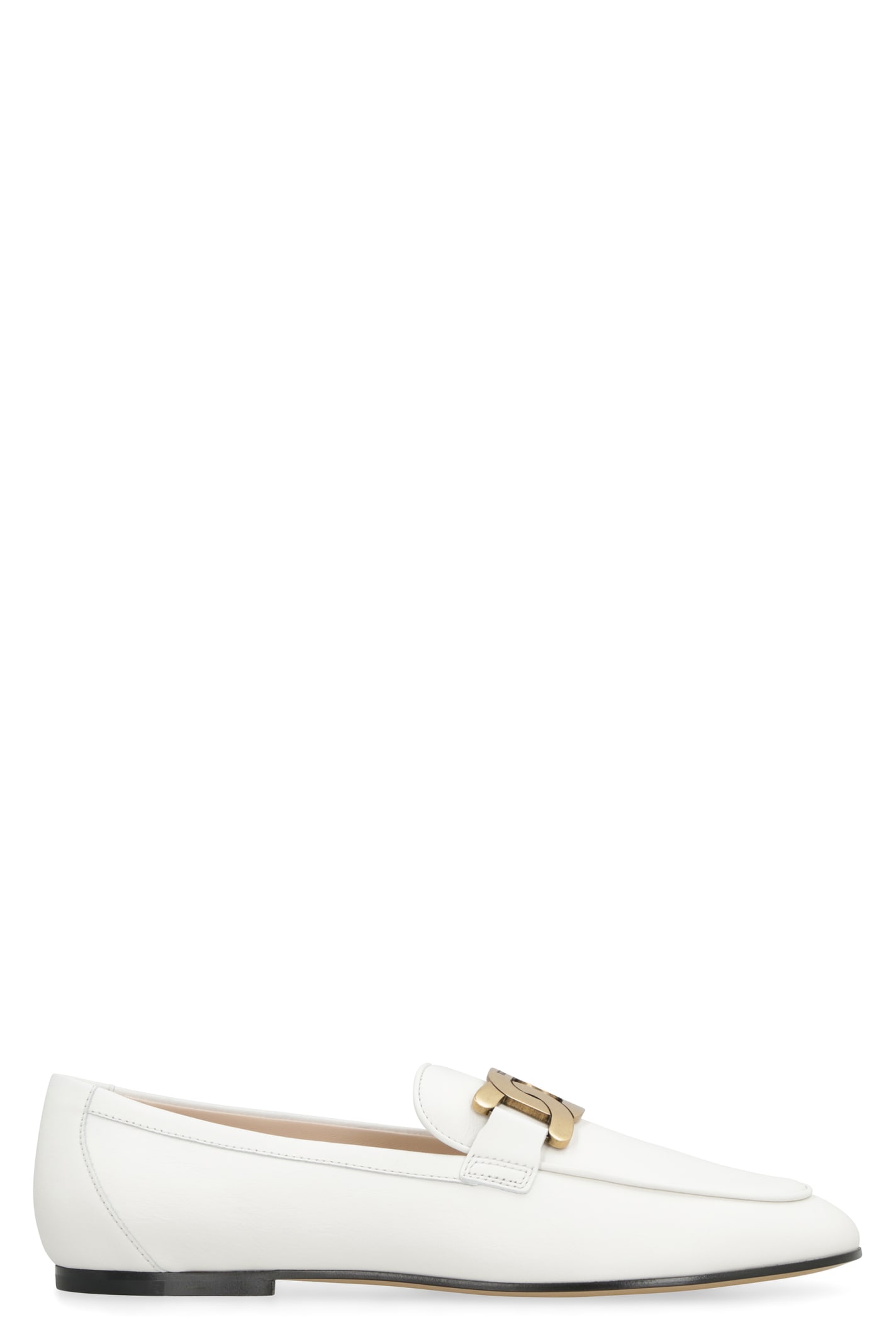 Shop Tod's Leg 79a Loafers In White