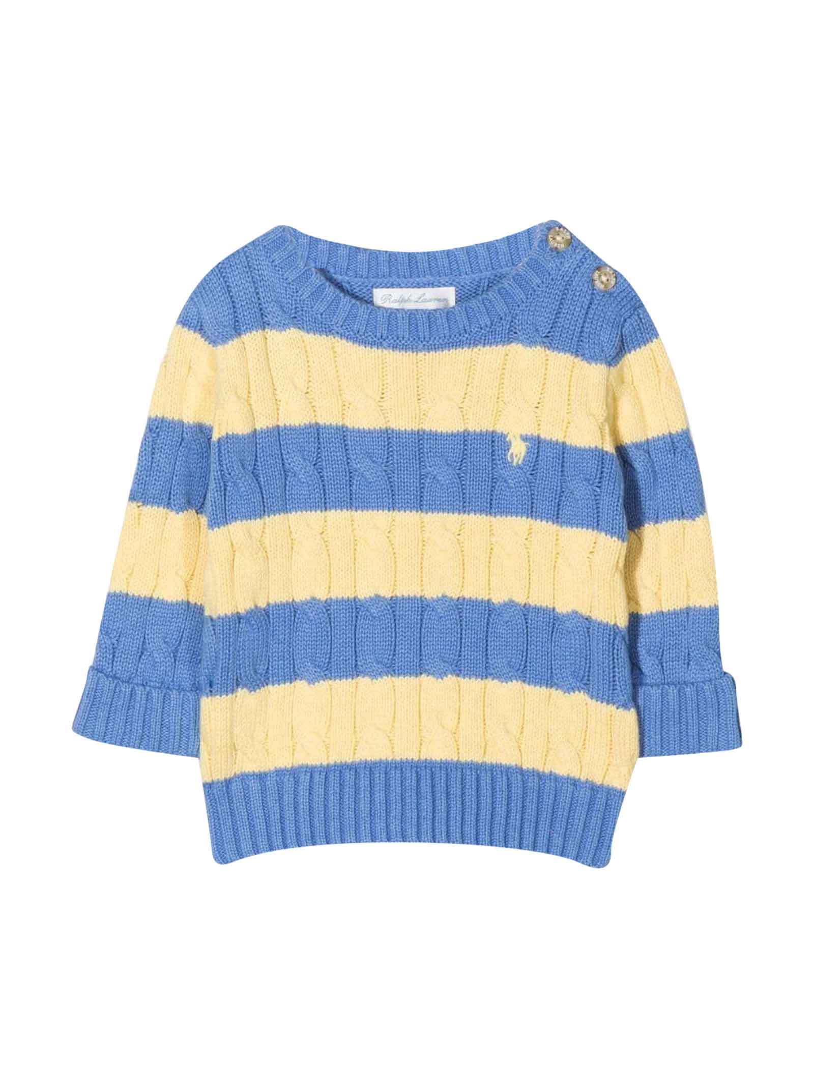 Ralph Lauren Yellow / Blue Pullover Baby Boy