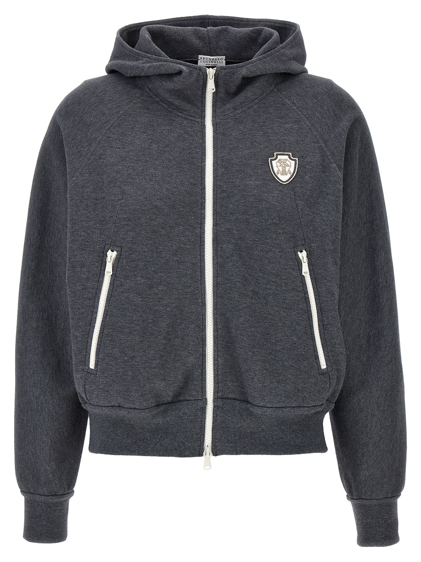 BRUNELLO CUCINELLI LOGO HOODIE