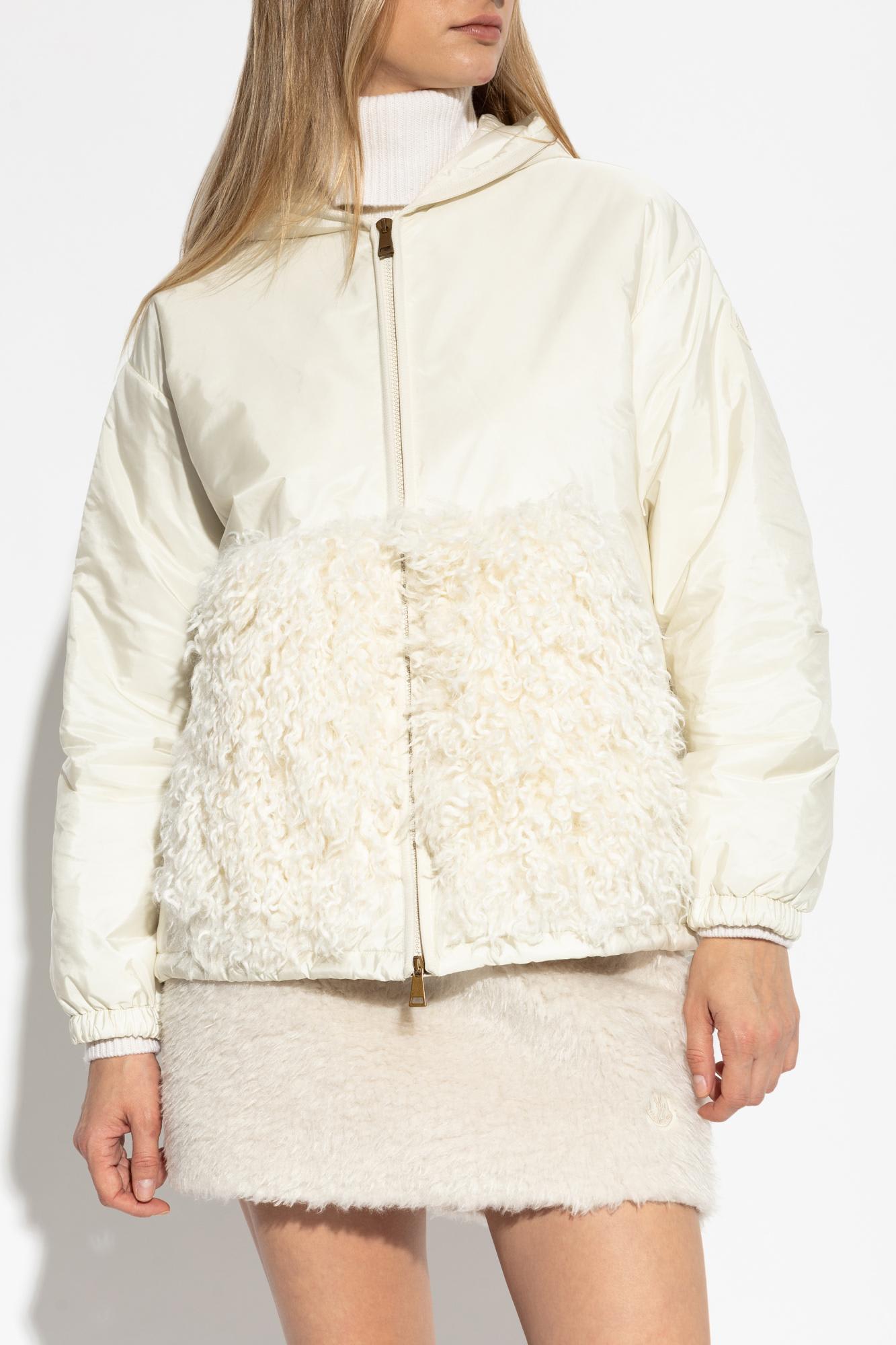 Moncler Textured Hooded Blazer Long Sleeves In Multi