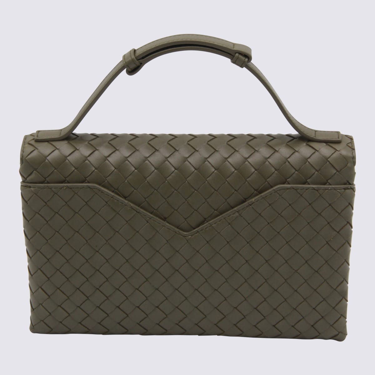 Bottega Veneta Women Knot Lock Cypress Coloured Bag In Green
