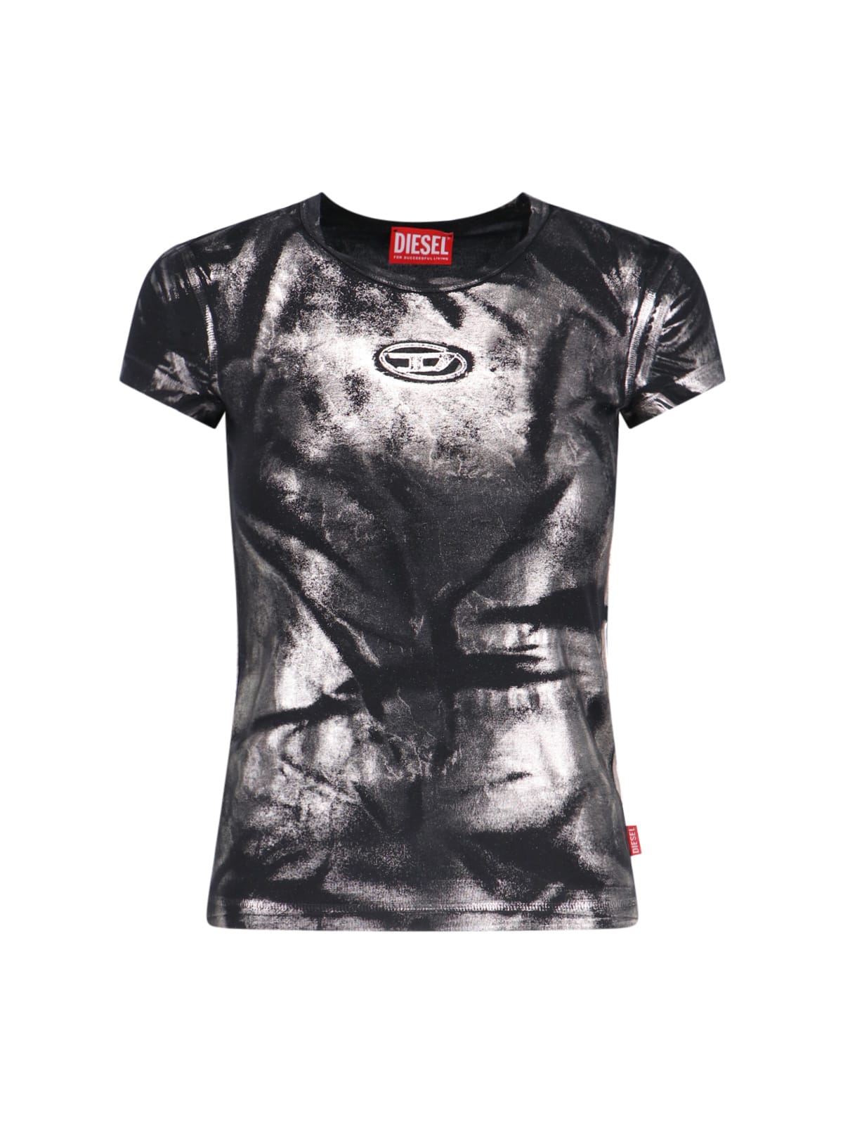 Shop Diesel T-angie-p1 T-shirt In Black