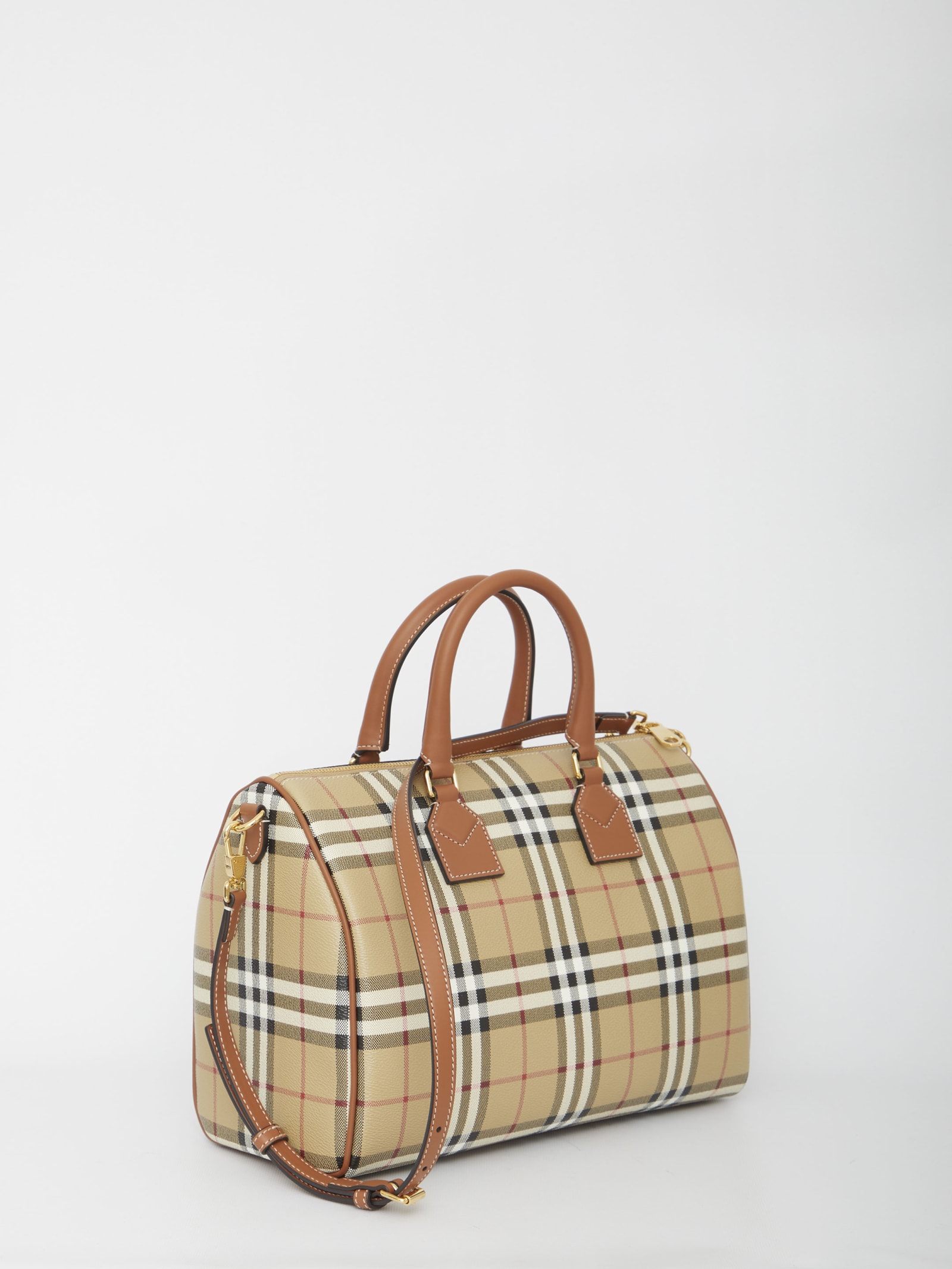 Burberry Check Medium Bowling Bag