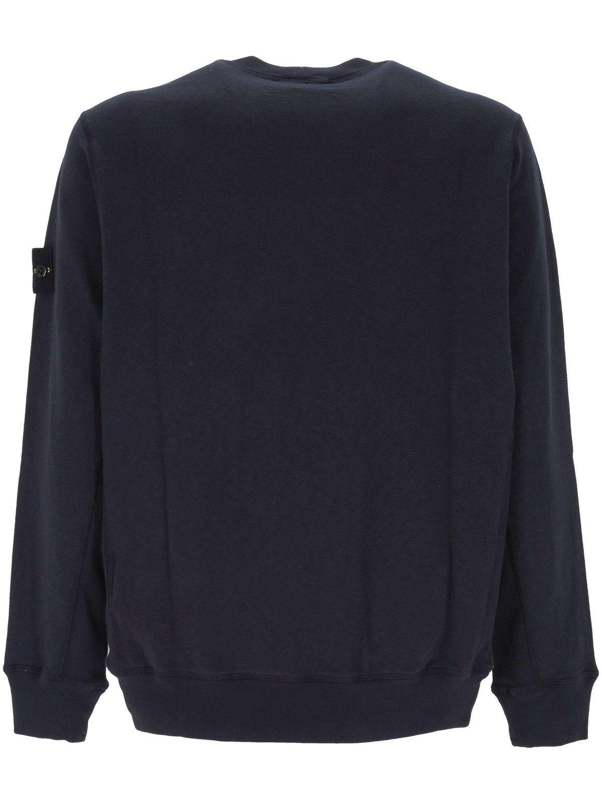 Stone Island Logoed Sweatshirt In Blue