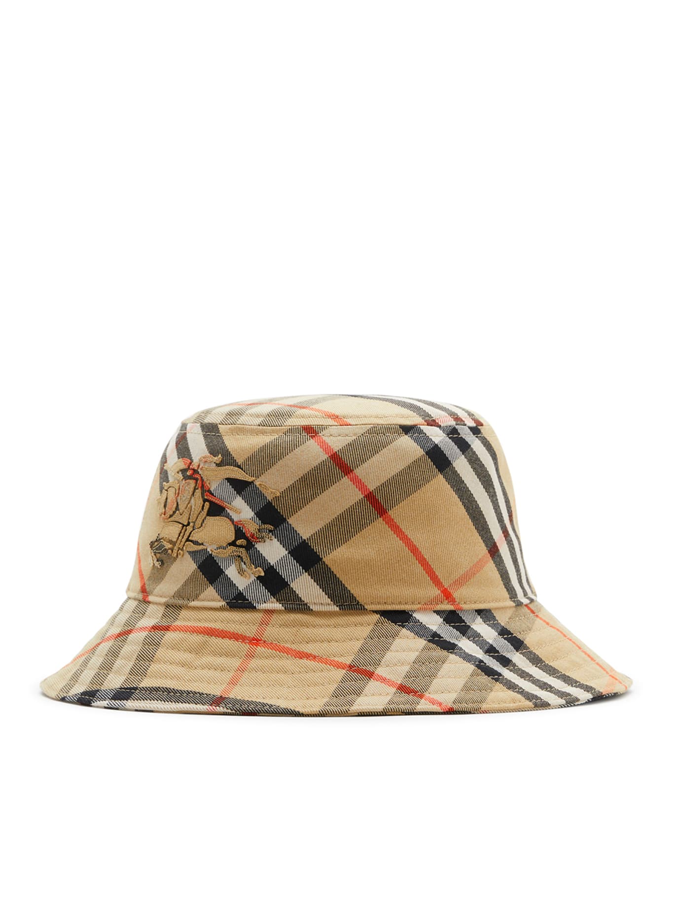 Burberry Mh Bias Check Bucket In Sand