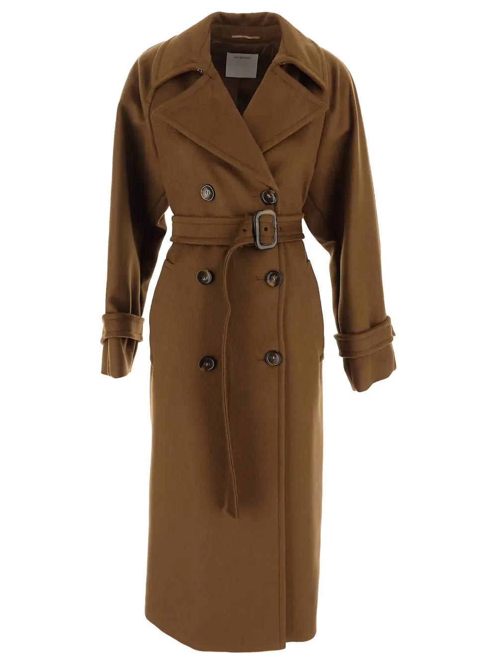 Shop Sportmax Leandro Coat In Brown