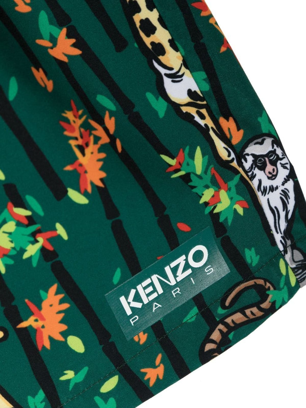 Shop Kenzo Swimming Short In Dark Green