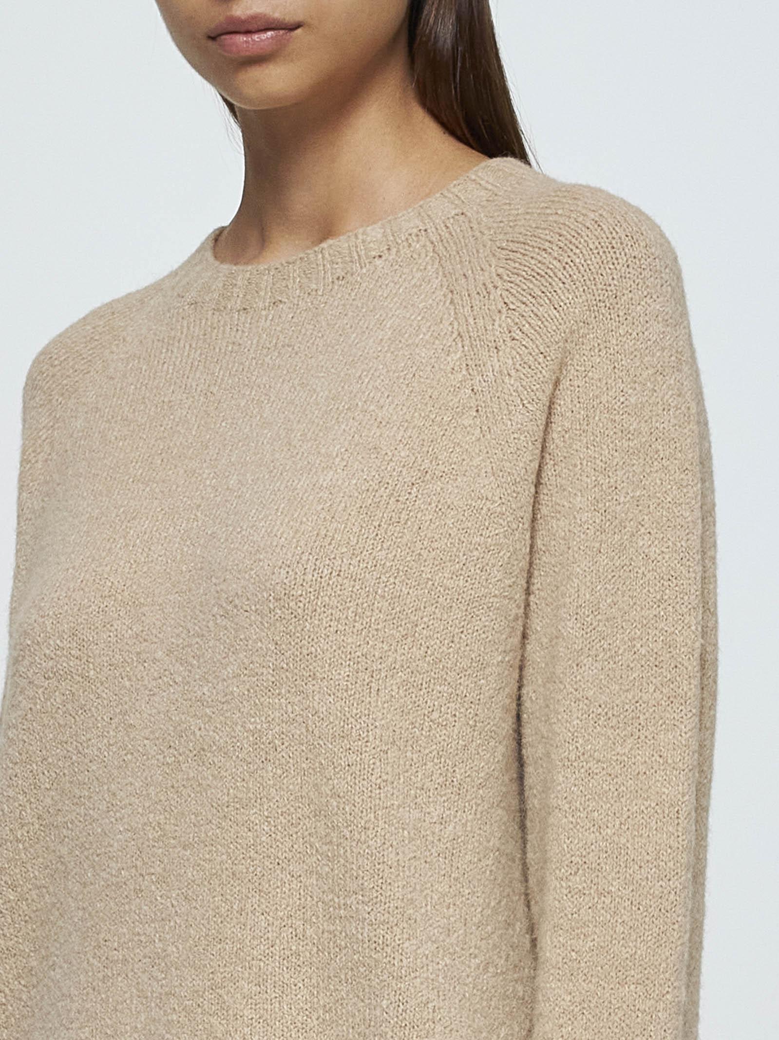 Shop Weekend Max Mara Ghiacci Alpaca-blend Sweater In Beige