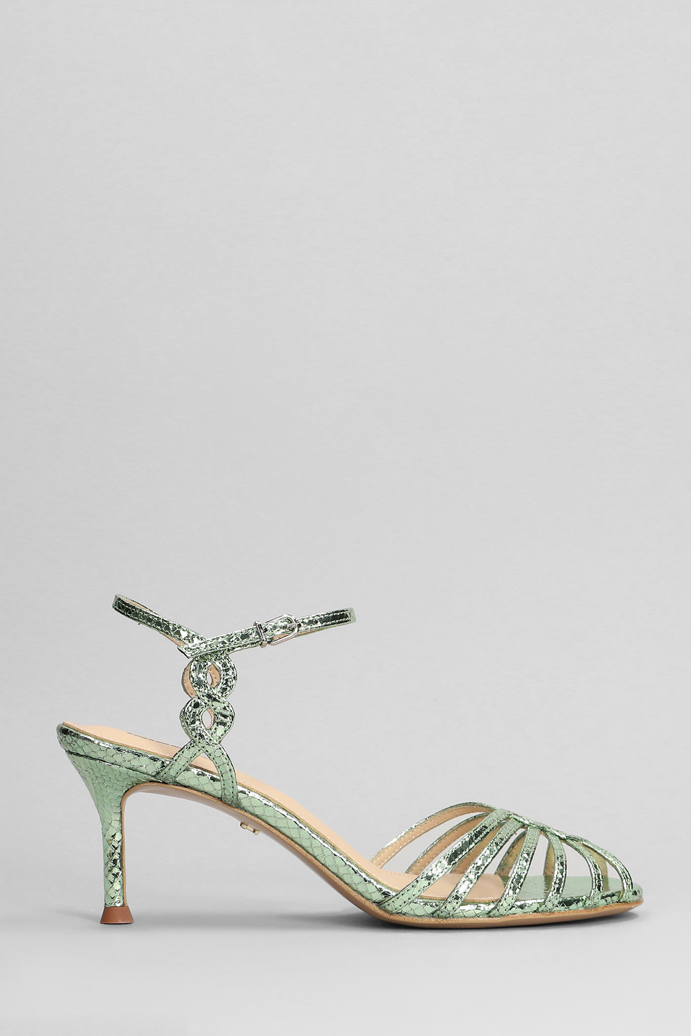 Tango 65 Sandals In Green Leather