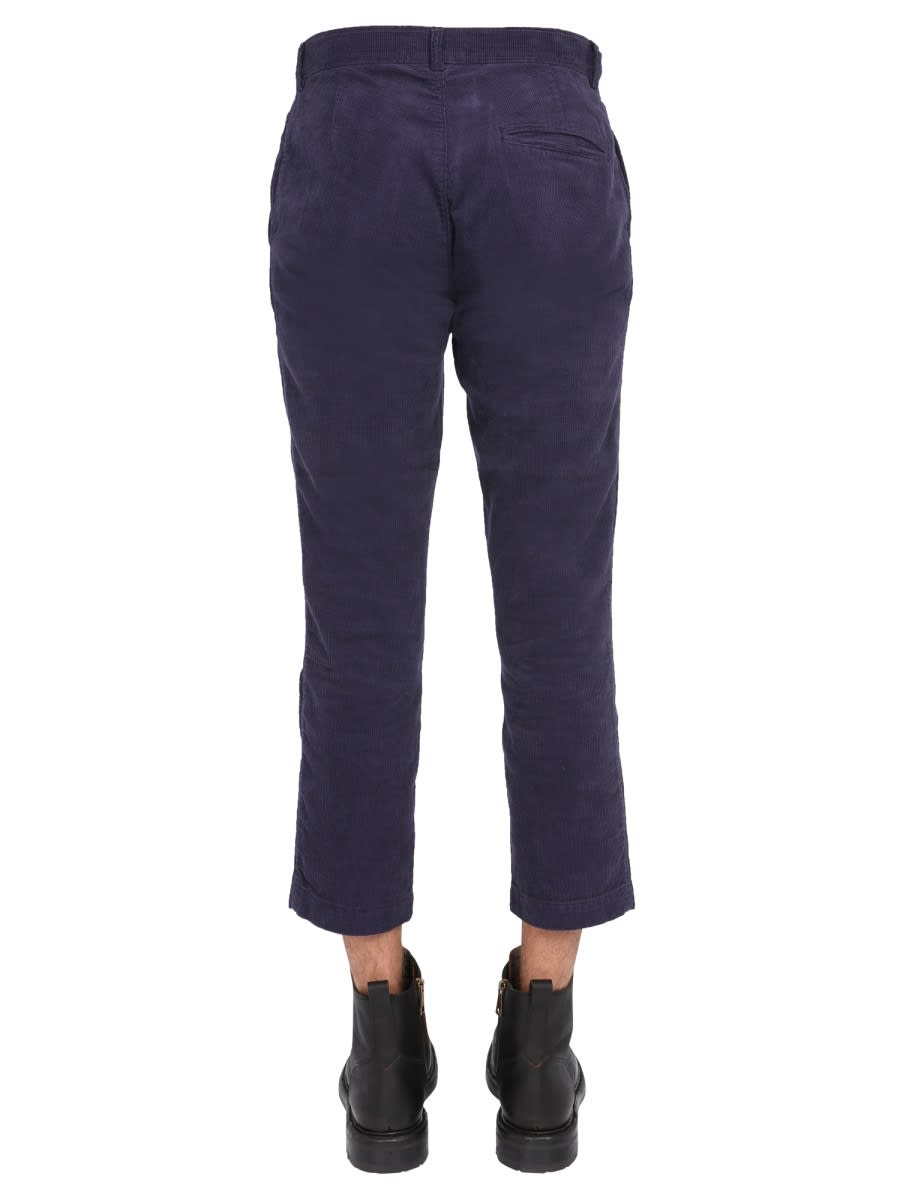 Shop Ymc You Must Create Velvet Pants In Blue