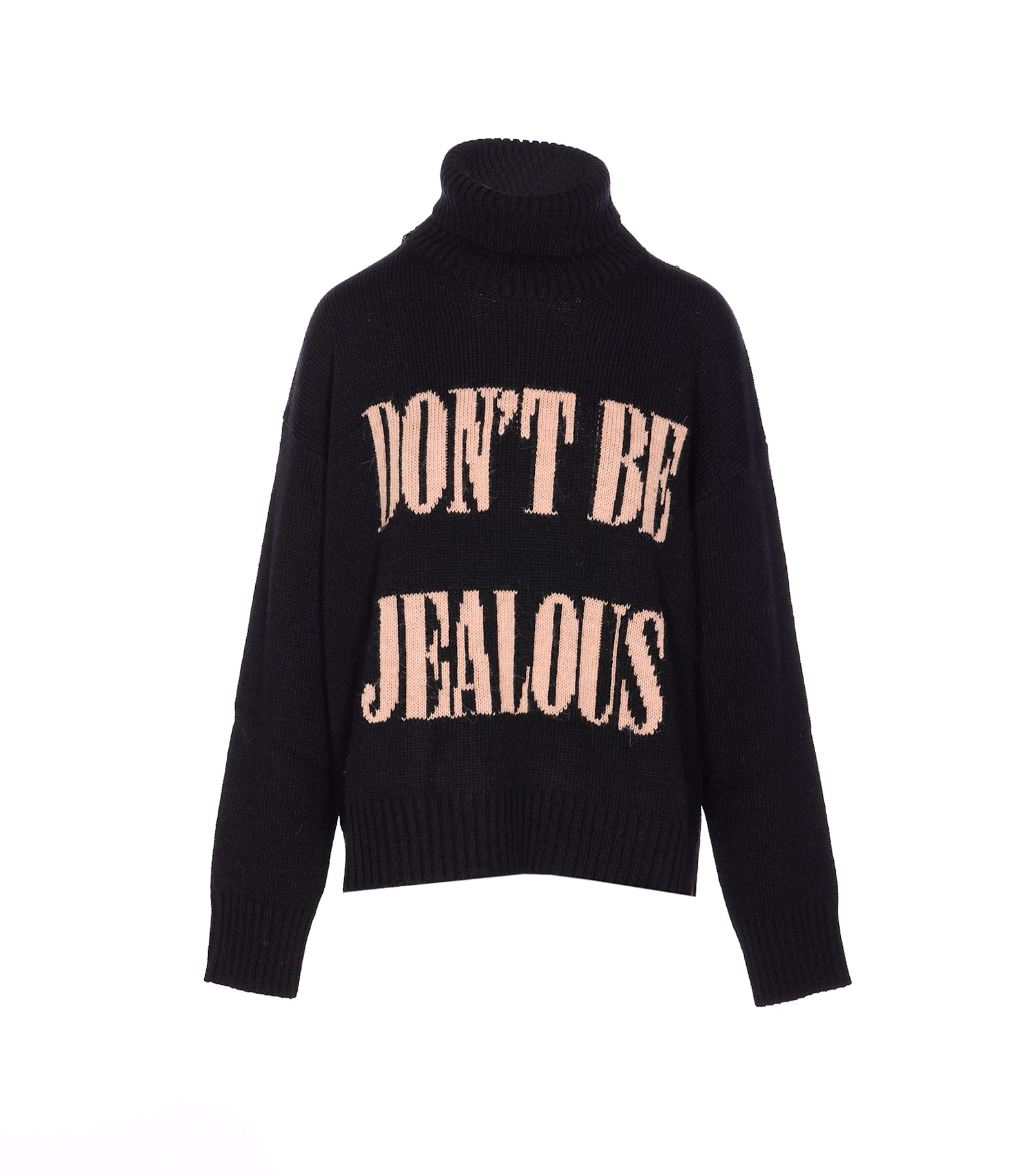 Aniye By Kolor High-neck Embroidered Sweater In Black
