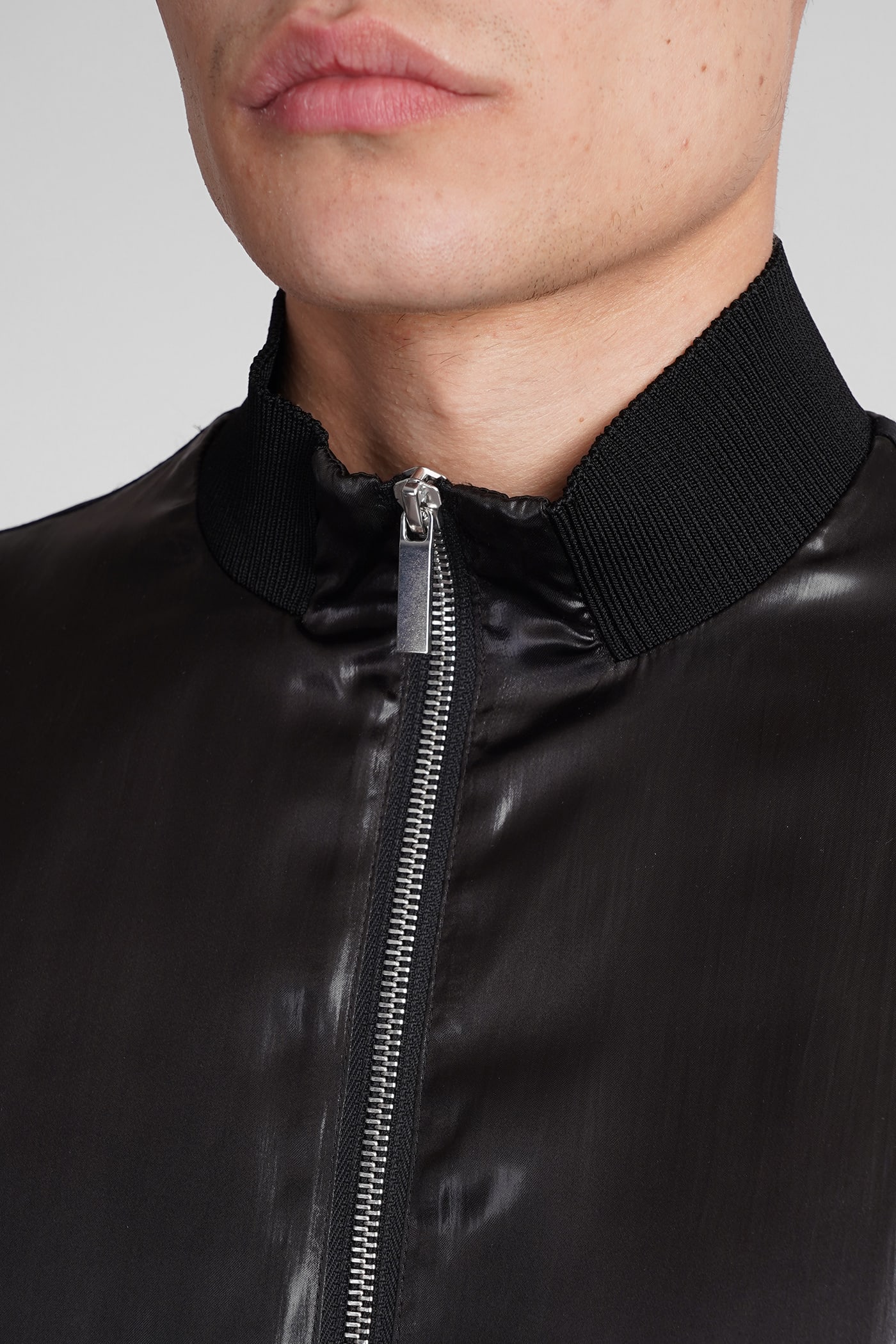 Shop Sapio N13 Casual Jacket In Black Triacetate