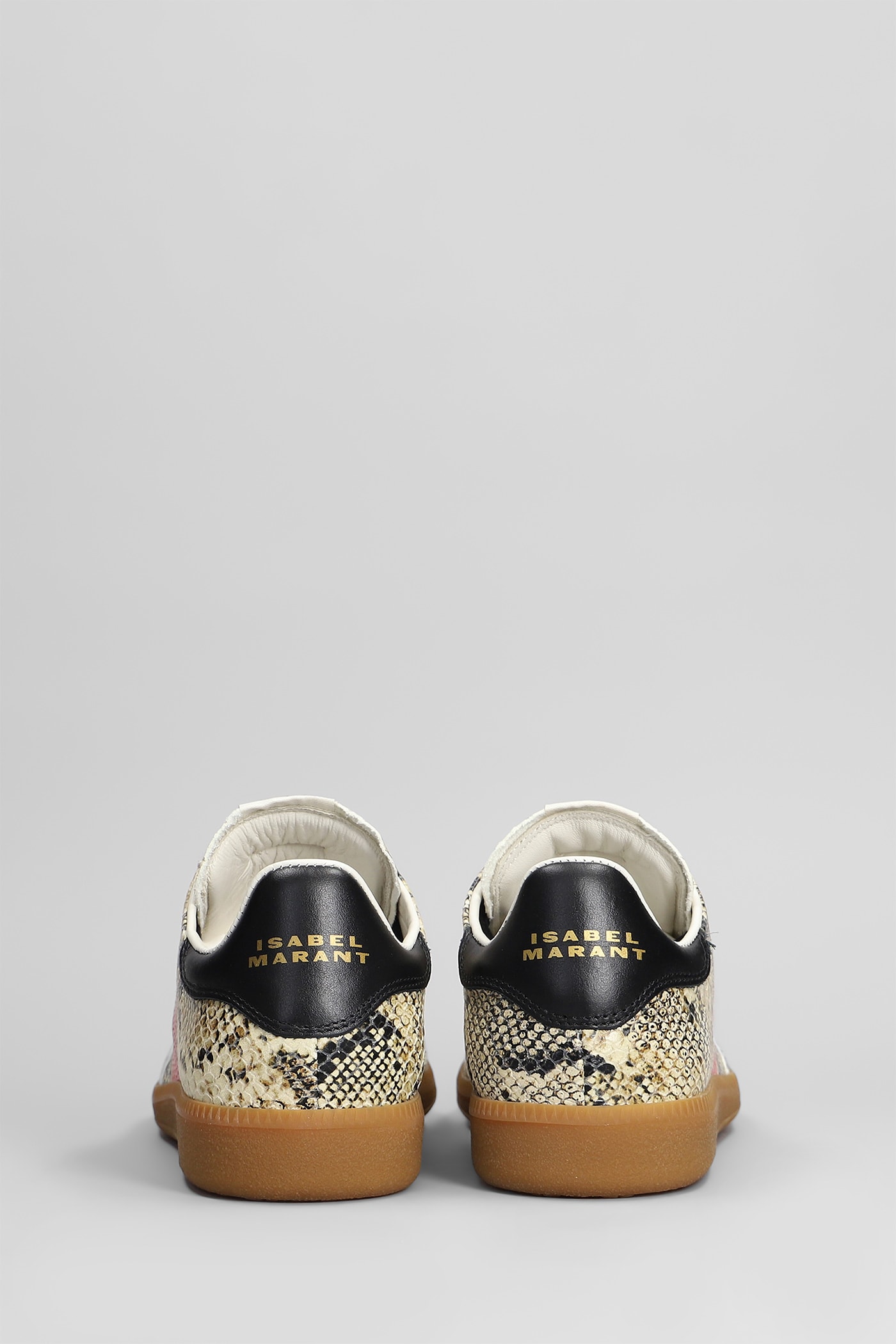 Isabel Marant Kaycee Leather Sneaker In Beige