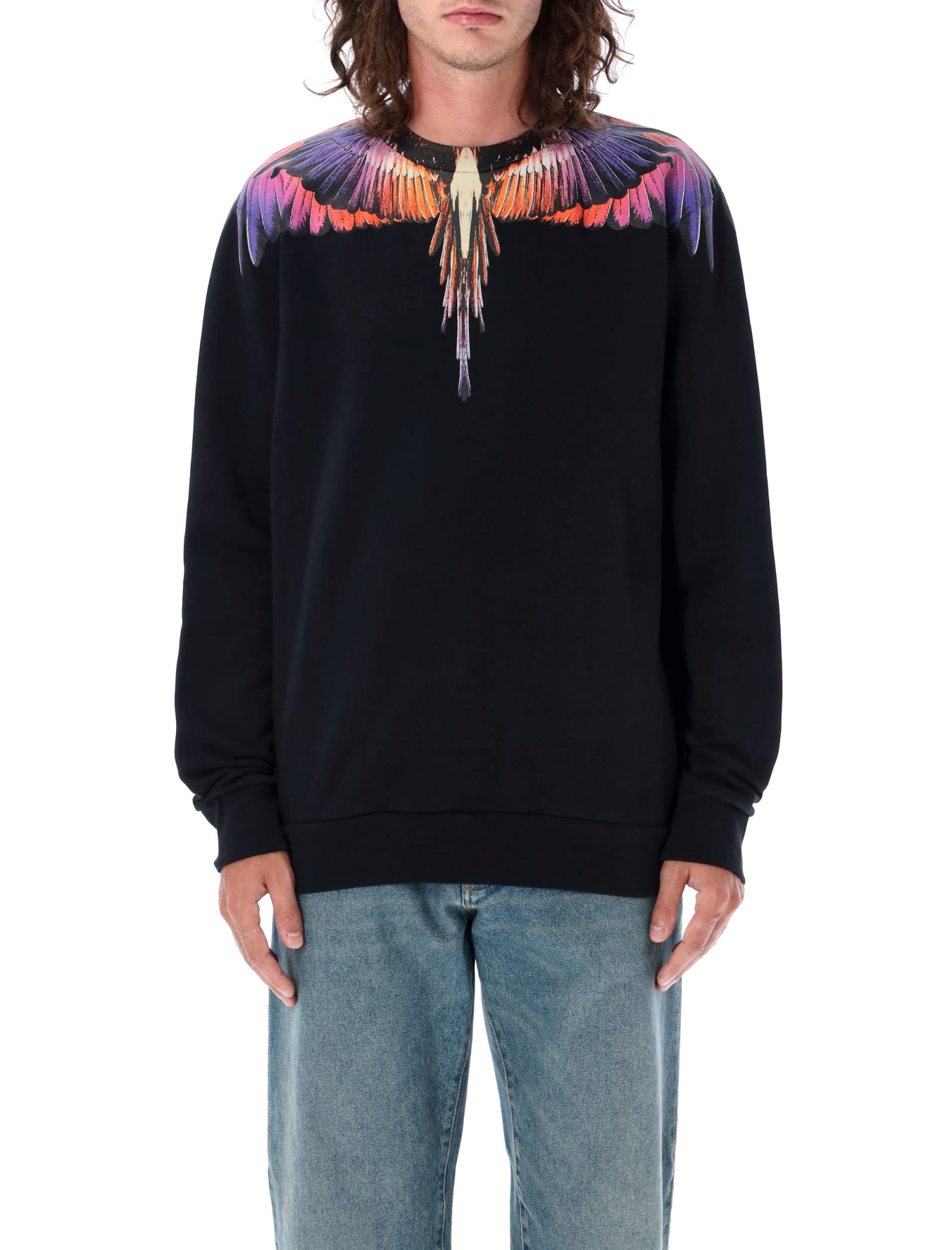 MARCELO BURLON COUNTY OF MILAN ICON WINGS REGULAE CREWNECK