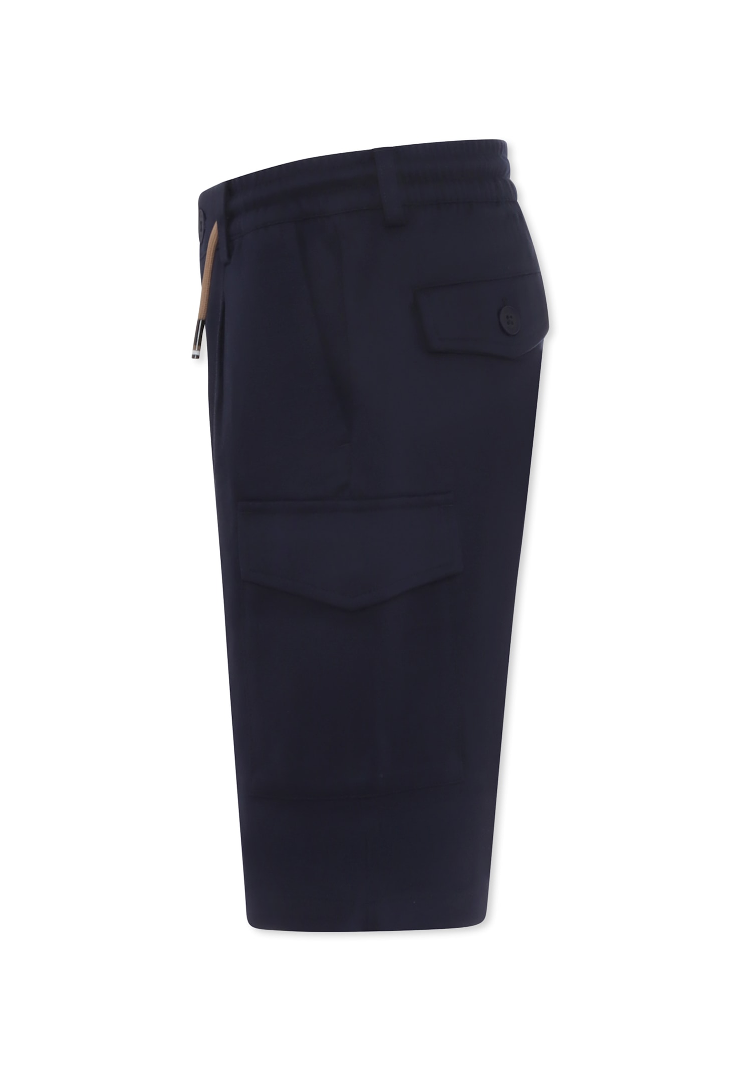 Hugo Boss Blue Shorts For Boy In Blue