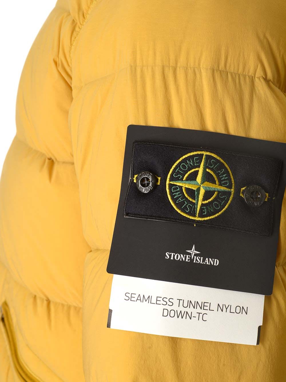 Shop Stone Island Stretch Nylon Jacket In Yellow