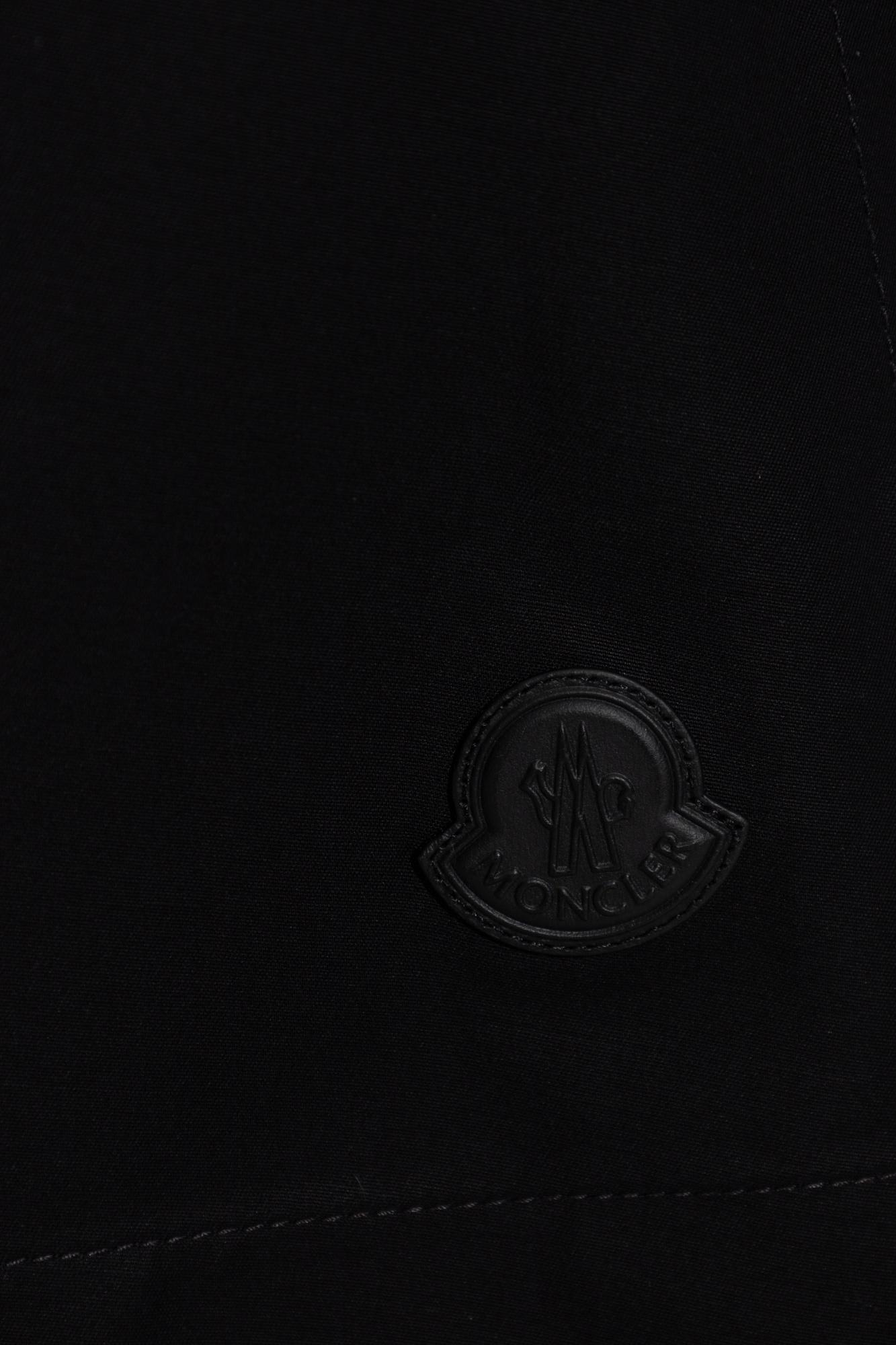 Moncler Belted A-line Skirt In Black