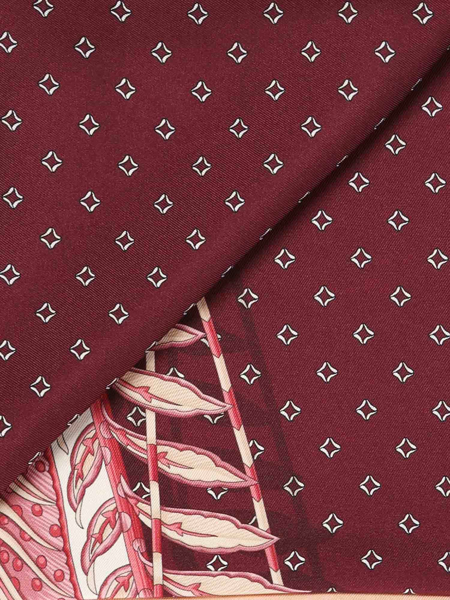 Ferragamo Silk Scarf With Print In Pink