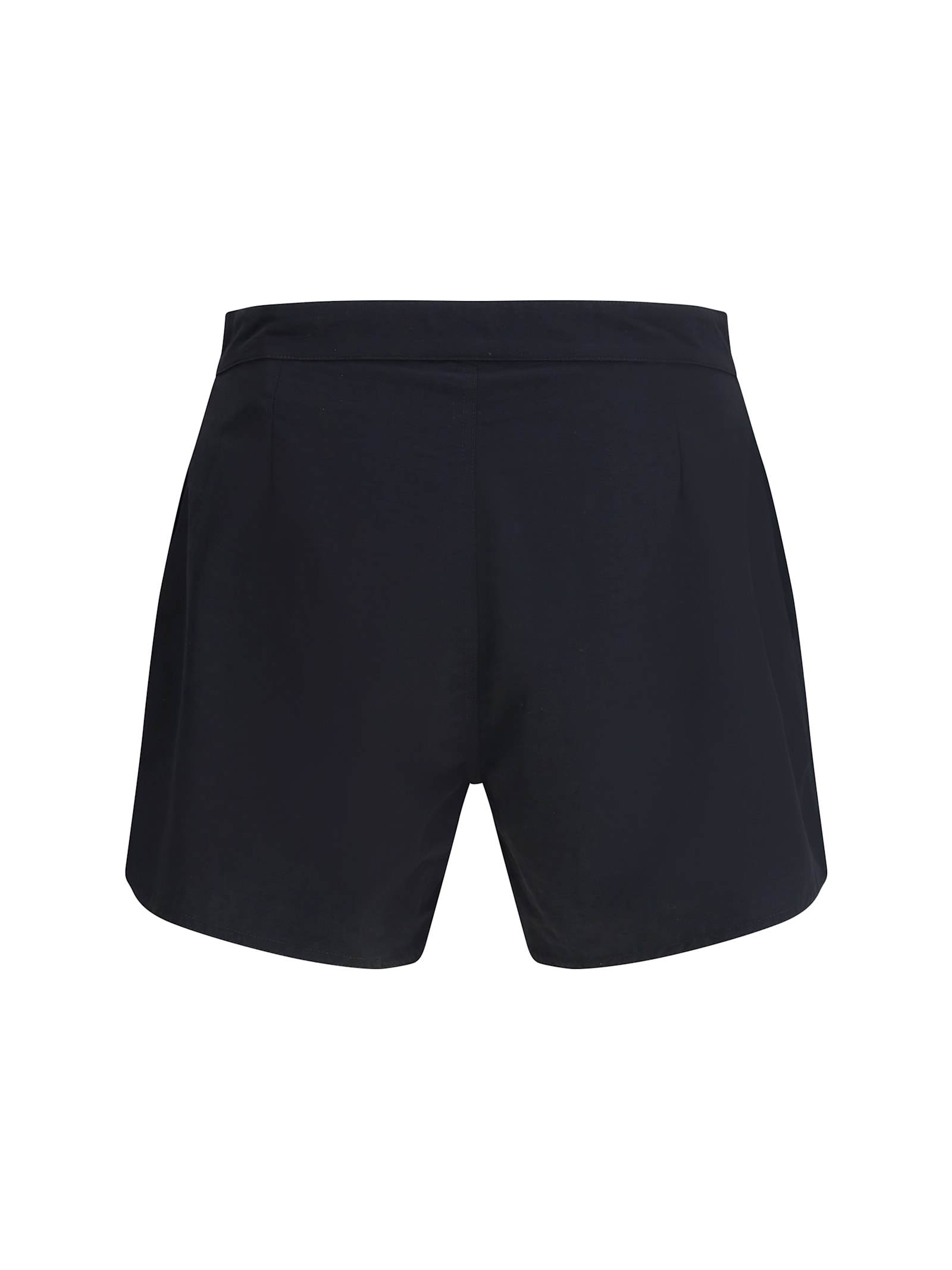 Saint Laurent Black Polyamide Swim Shorts In Black