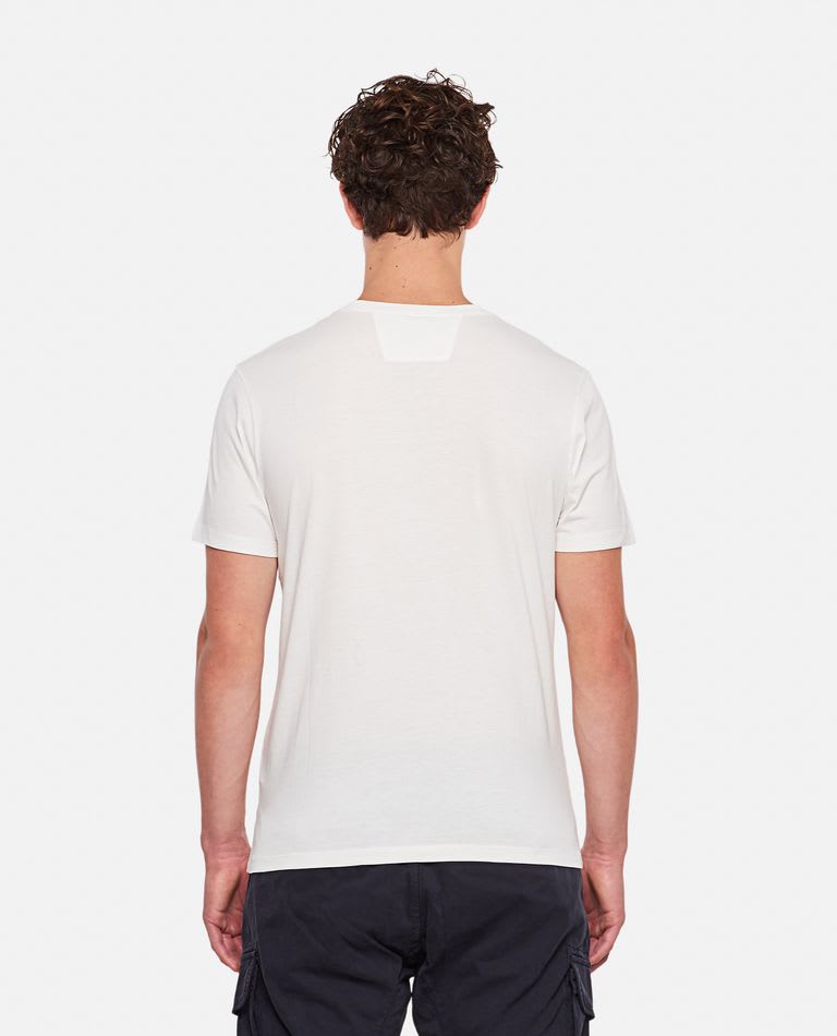 Shop C.p. Company Cotton Creneck T-shirt In White