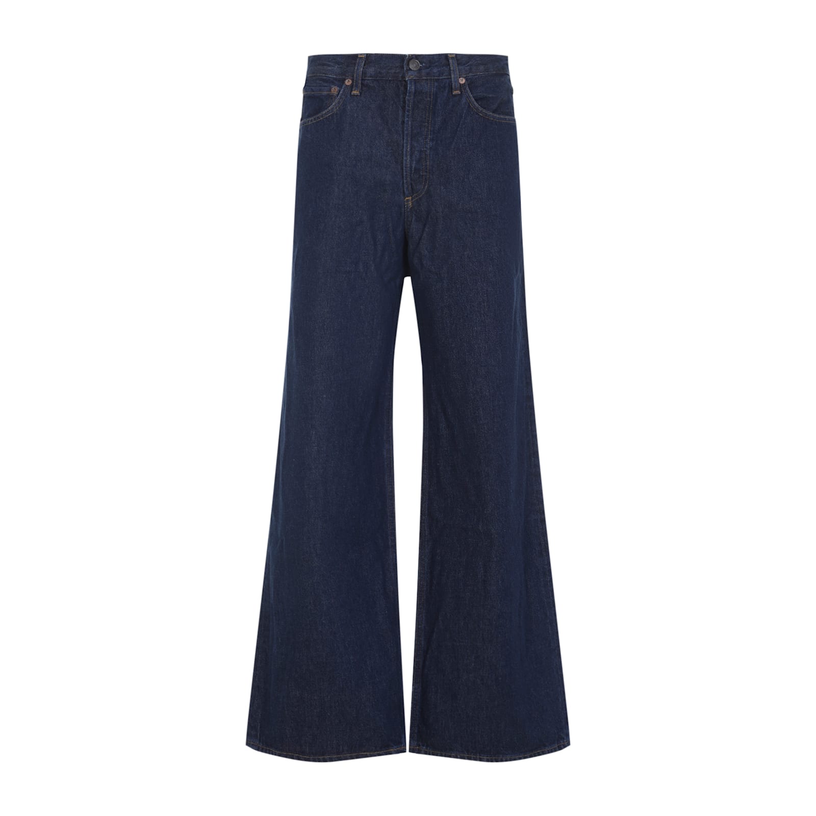 Agolde Cotton Dame Jeans In Blue