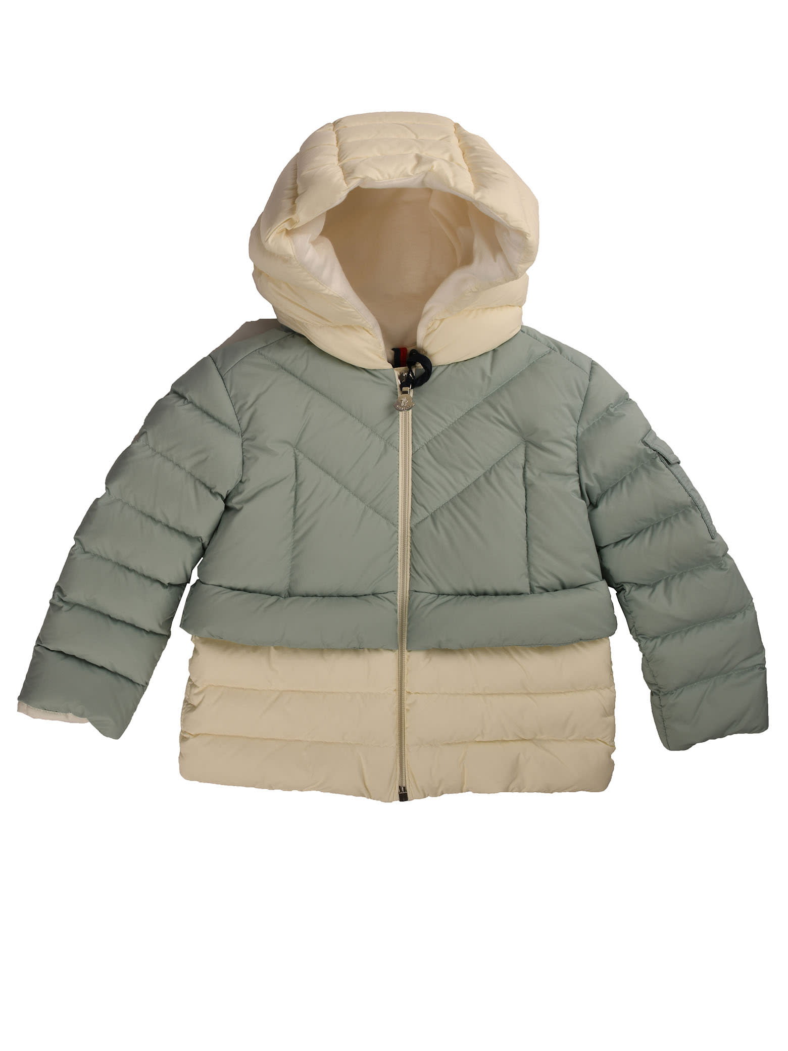 Moncler Blue/white Jacket With Hood