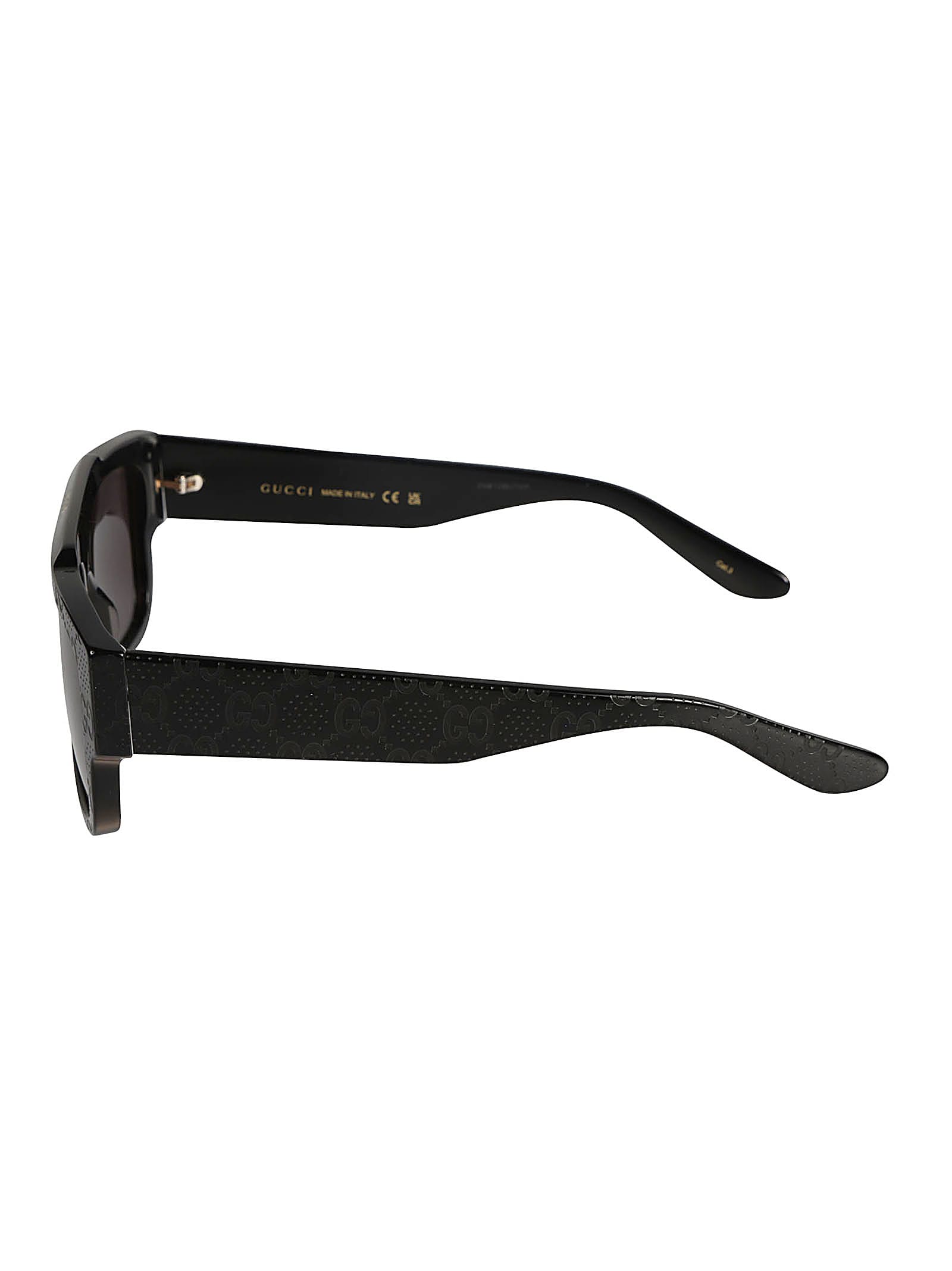 Shop Gucci Square Classic Sunglasses In Black