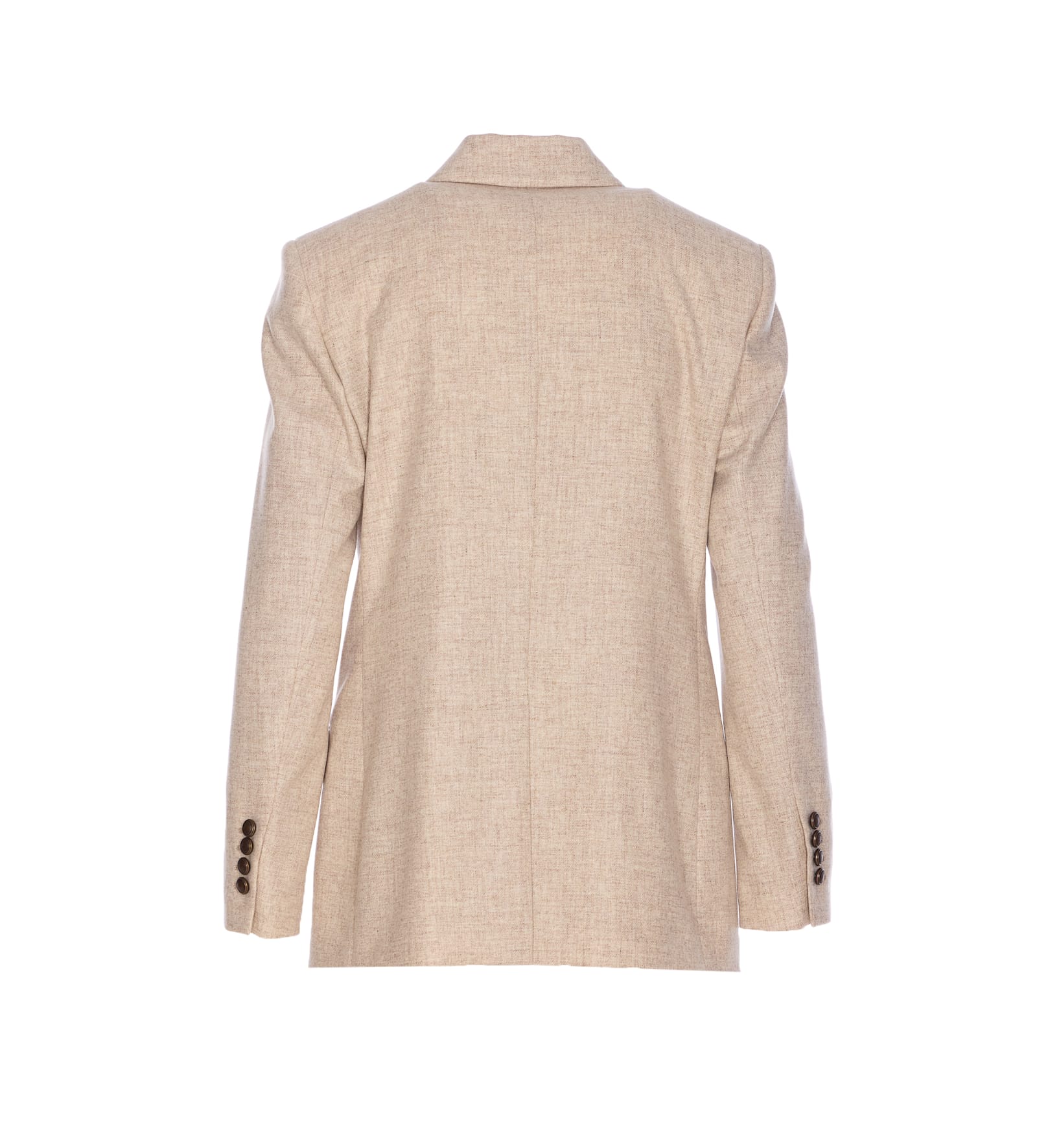 Brunello Cucinelli Double Breasted Jacket In Neutral