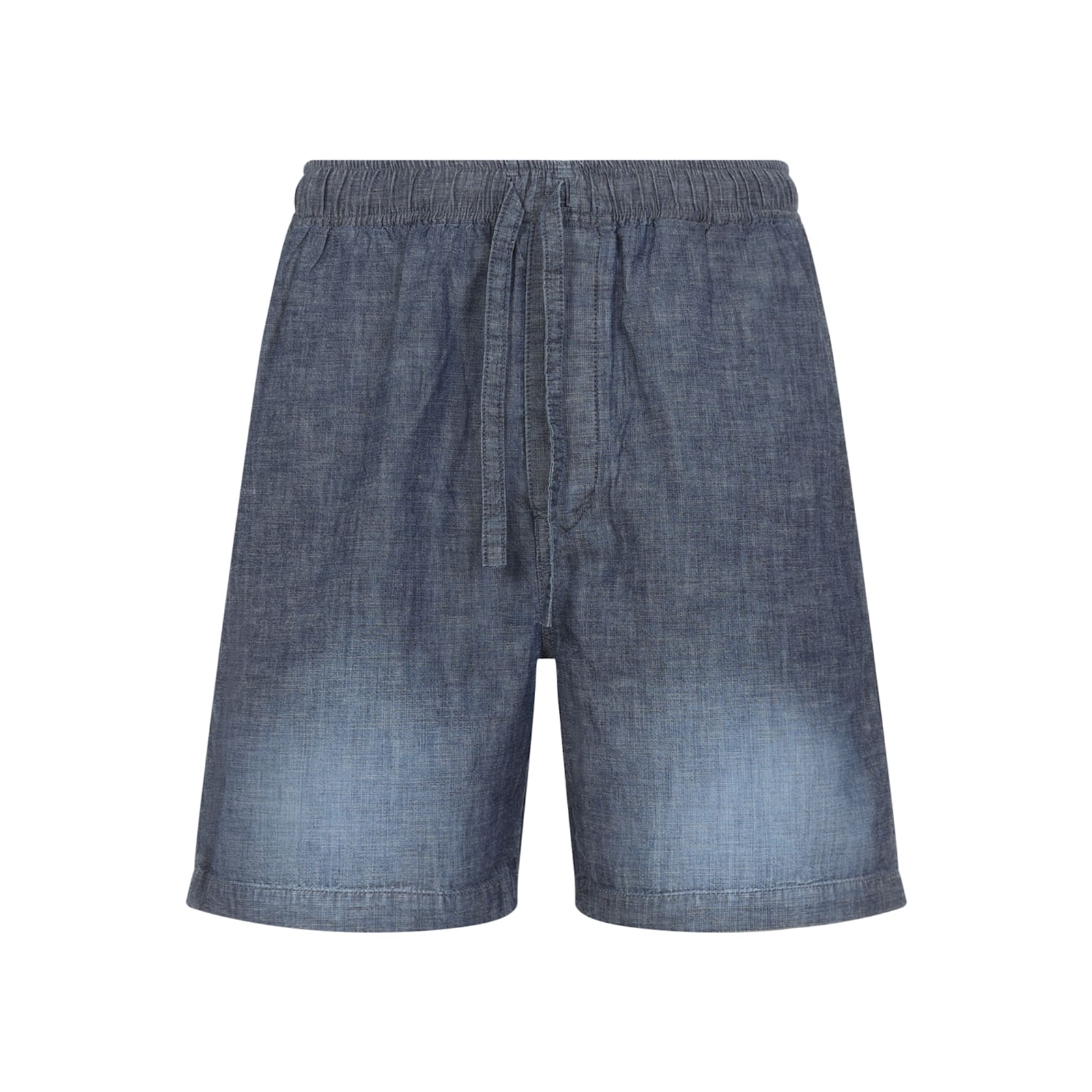 Loewe Bermuda Shorts With Back Pockets And Elastic Waistband In Blue