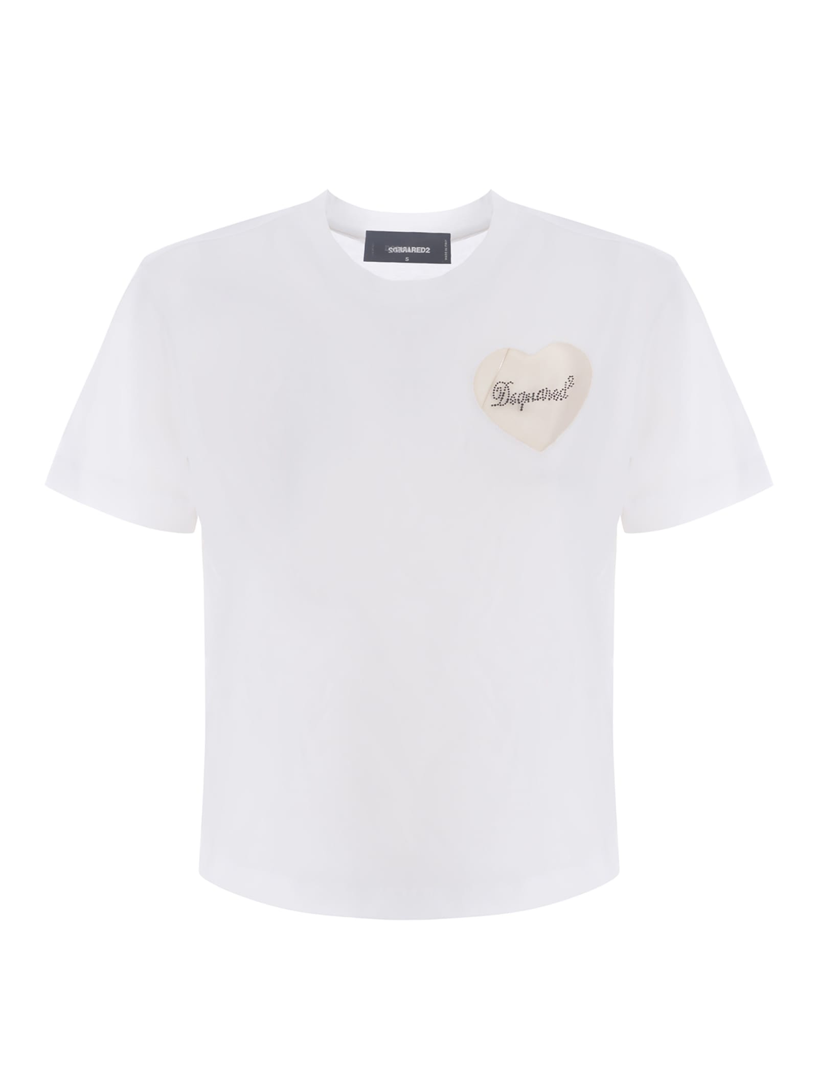 DSQUARED2 T-SHIRT DSQUARED2 HEART MADE OF COTTON JERSEY
