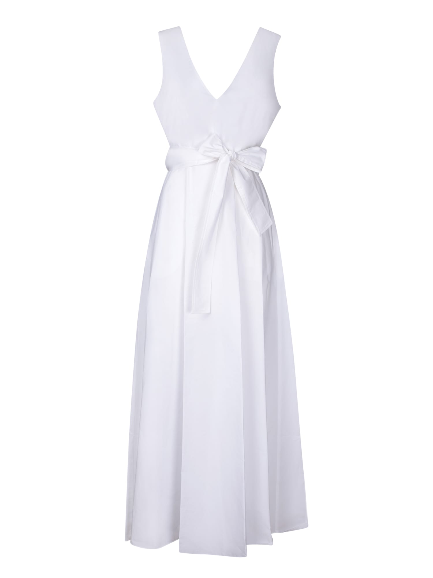 Shop P.a.r.o.s.h Long Cotton White Dress