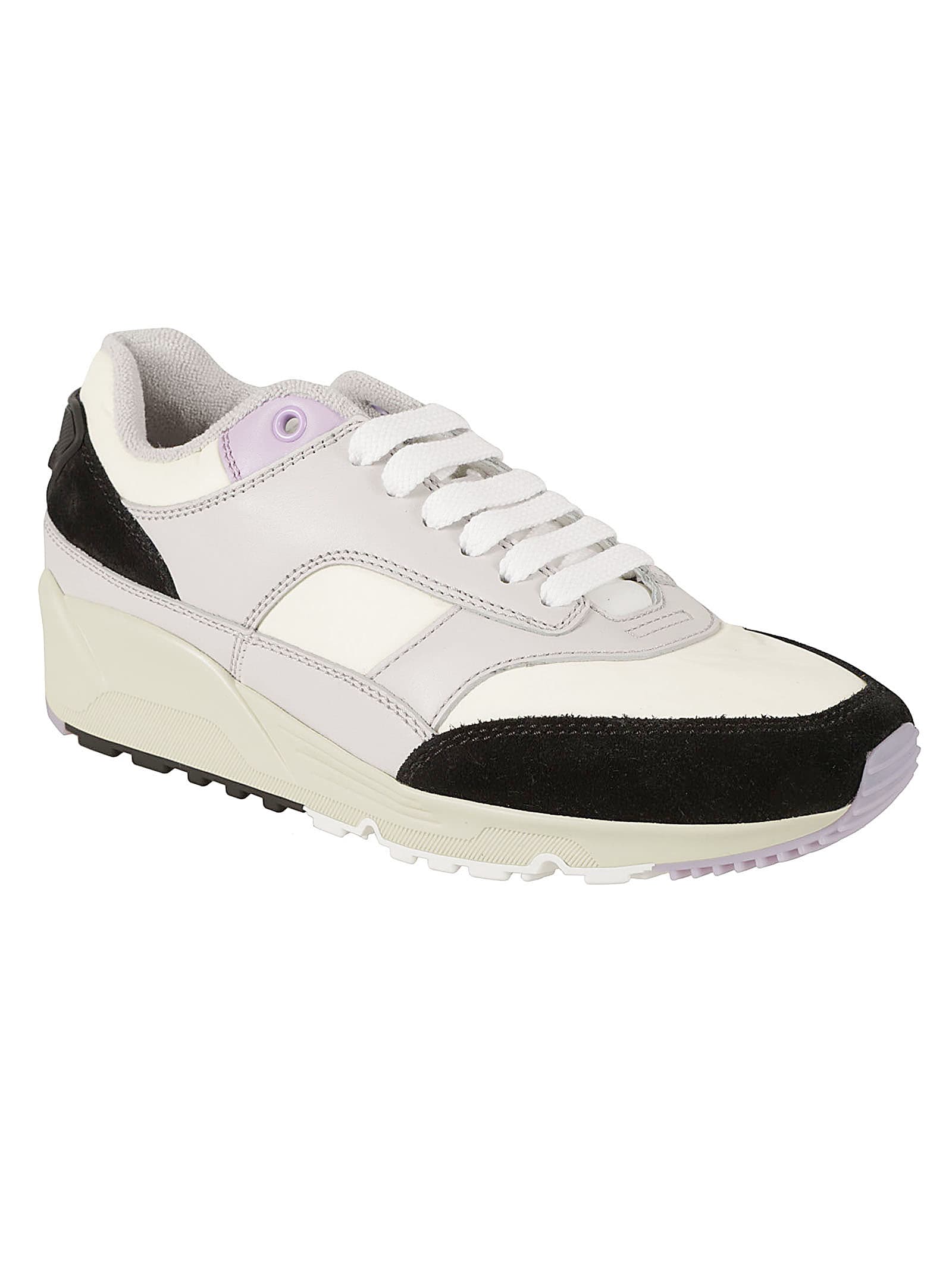 Saint Laurent Bump Low-top Sneakers In White/air Green/black