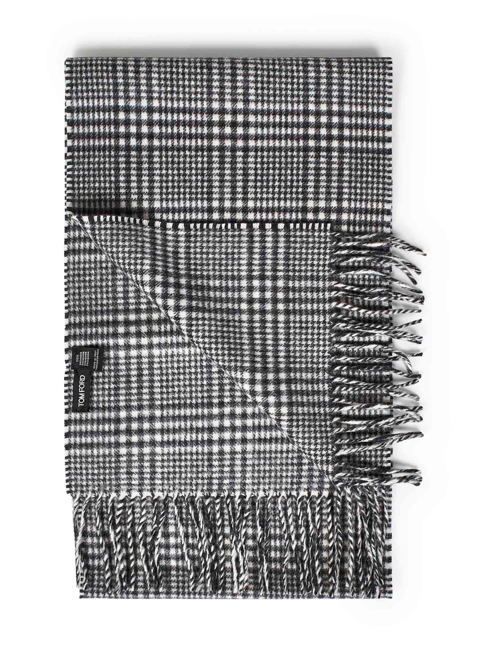 Shop Tom Ford Scarf In Grey