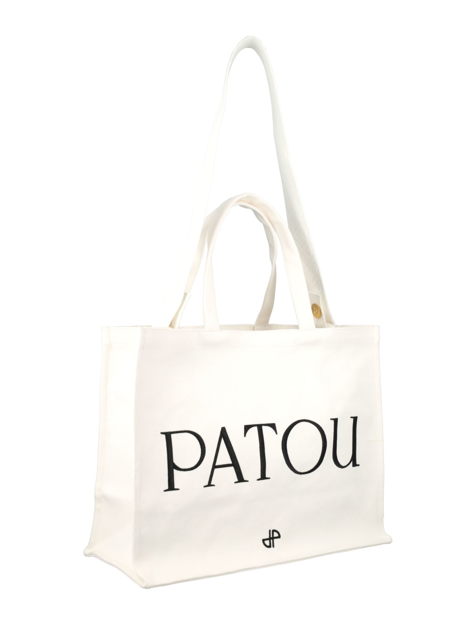 Shop Patou Logo Tote In White