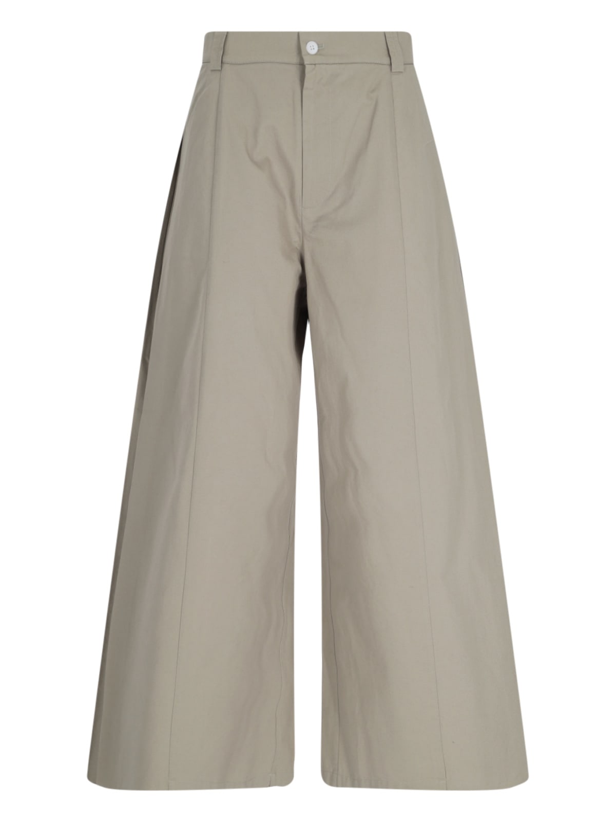 Shop Sibel Saral Palazzo Trousers In Taupe