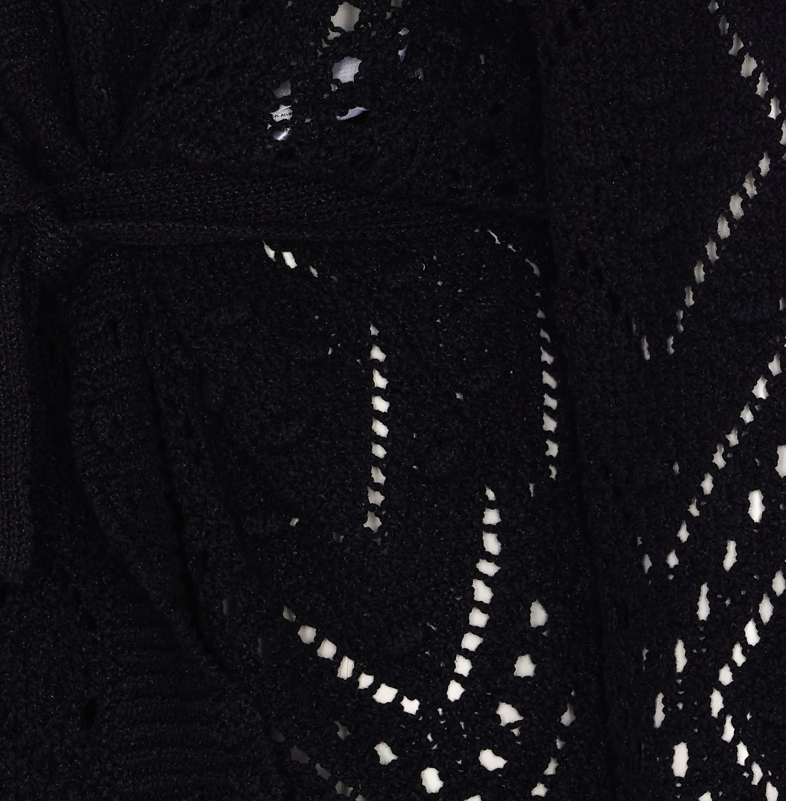 Shop Twinset Knitted Cardigan In Black