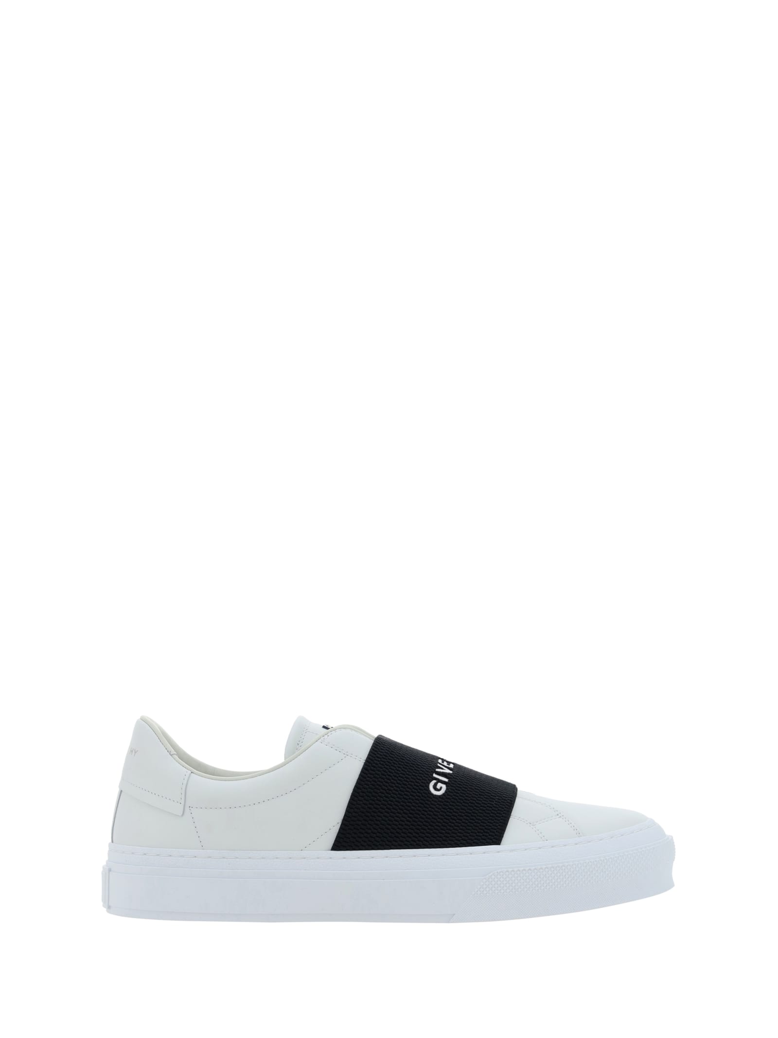 Shop Givenchy City Court Sneakers In White Black