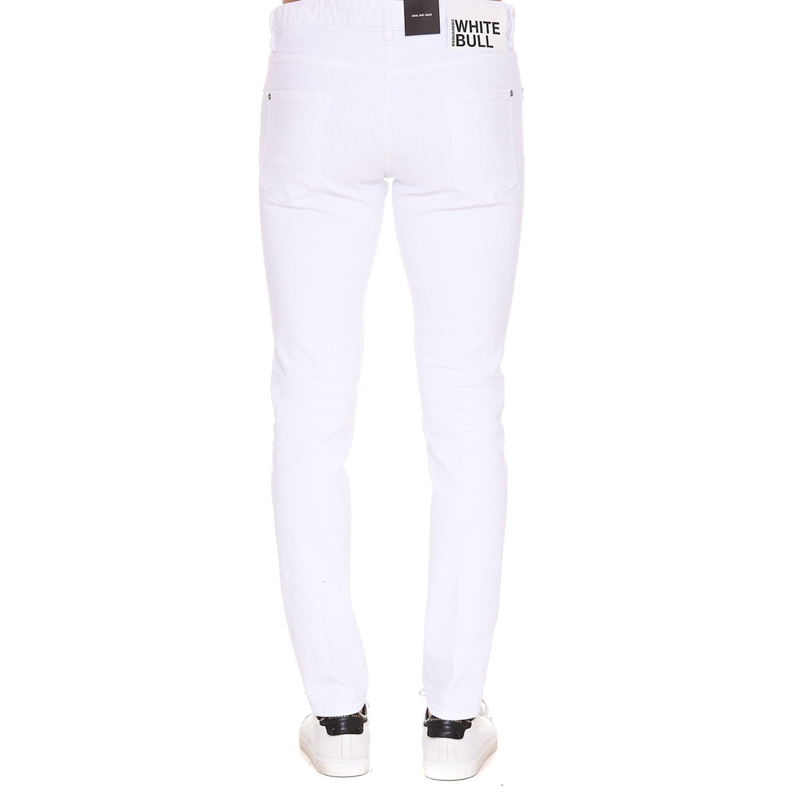 Shop Dsquared2 White Bull Slim Jeans